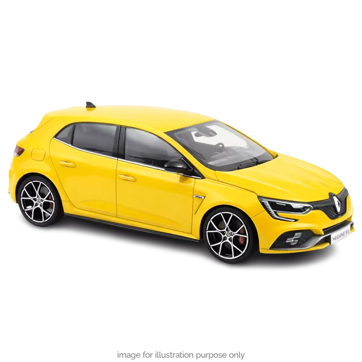 Voiture miniature collection 1/18 Renault Mégane R.S. Trophy 2022 Sirius jaune Norev 185389