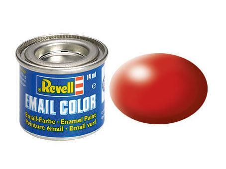 Peinture Rouge carmin satiné - Revell 32330 - RAL 3000 (N°330) - Breizh Modélisme