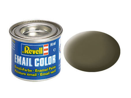 Peinture Vert otan mat - Revell 32146 - RAL 7013 (N°46) - Breizh Modélisme