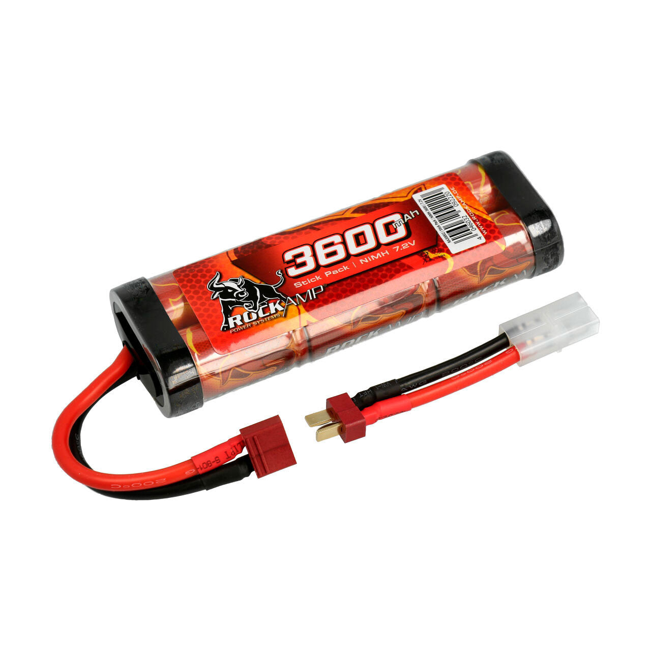 Batterie Ni-Mh 3600mAh 7.2V Tamiya + Dean (130x45x23mm) - Breizh Modélisme