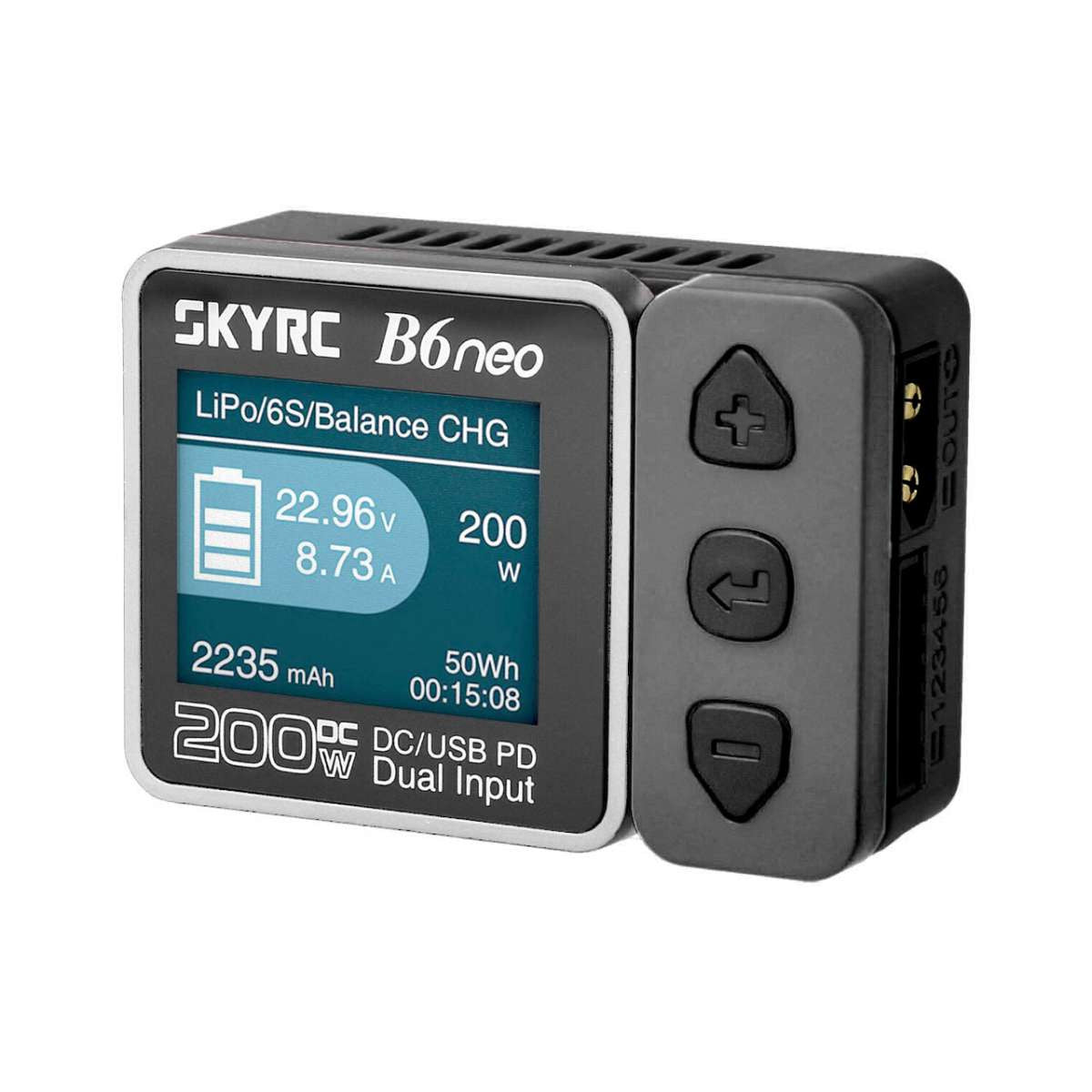 Chargeur gris SkyRC B6neo Lipo 1-6s (10A - 200W) - SK-100198-02 - Breizh Modélisme.