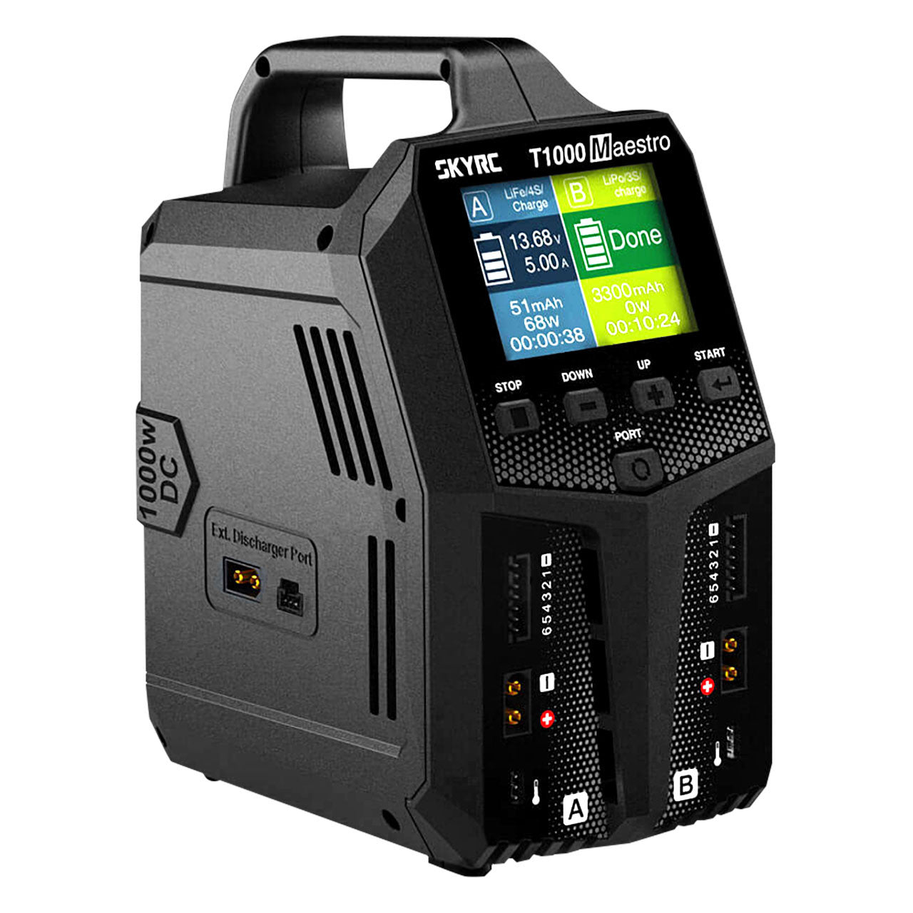 Chargeur Sky RC T1000 AC/DC DUO lipo 1-6S 20A 100182 - Breizh Modélisme.