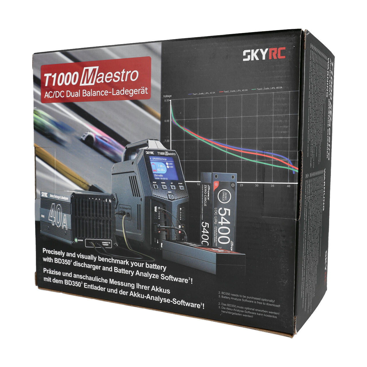 Chargeur Sky RC T1000 AC/DC DUO lipo 1-6S 20A 100182 - Breizh Modélisme.