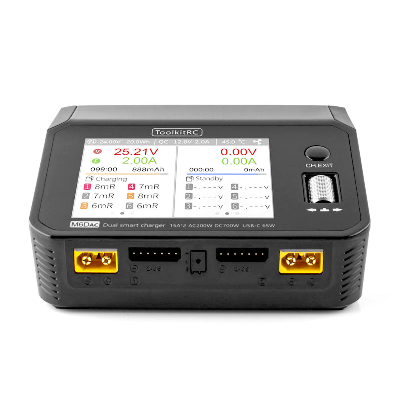 Chargeur ToolkitRC M6D 500 W 15 A Dual 1-6S - TK11500 - Breizh Modélisme.
