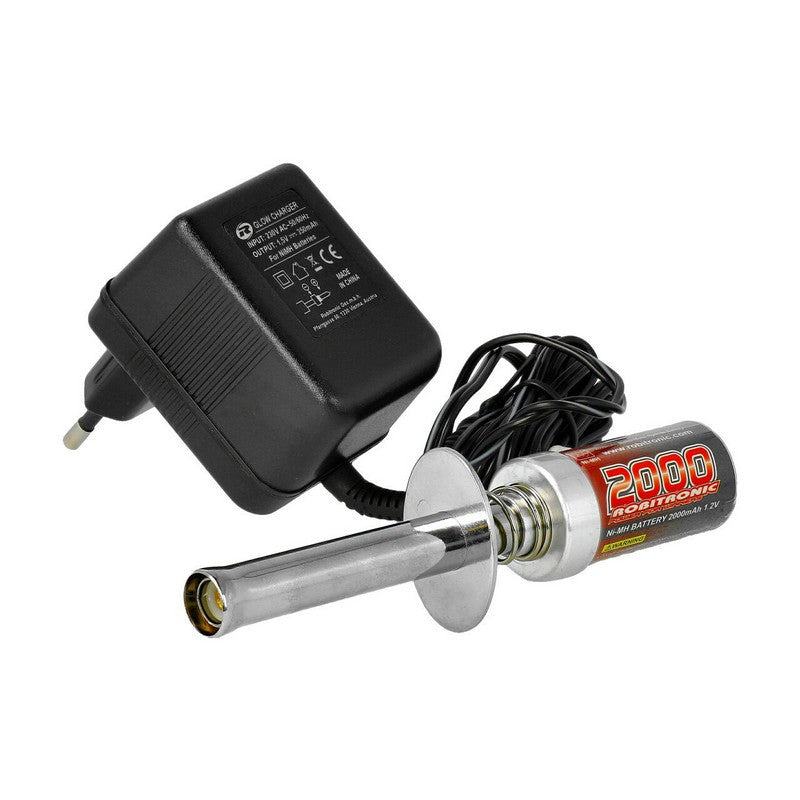 Glow Starter 1800mAh avec chargeur - RB1018 - Breizh Modélisme