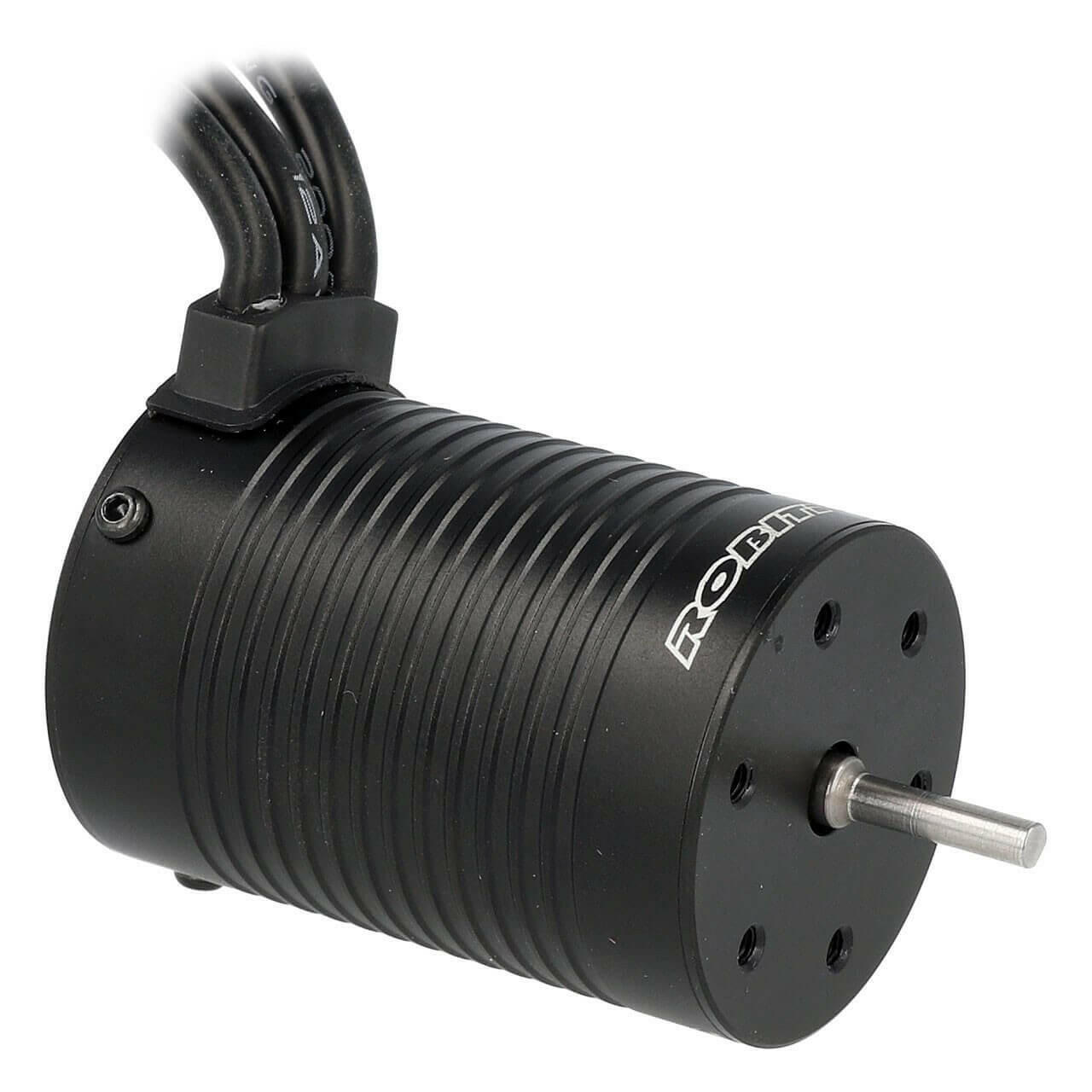 Robitronic Moteur Brushless Axe 3,175mm 1/10 taille 3652 3000KV (12T) - R01230 - Breizh Modélisme.