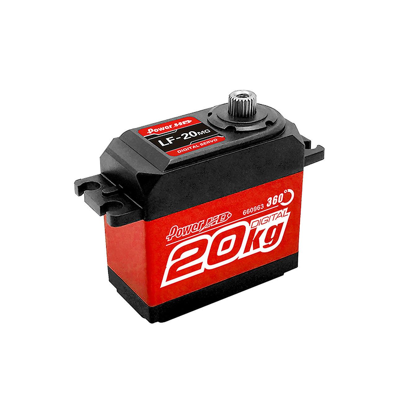 Servo Digital 20kg pour Voitures 1/8 et 1/10 - Power HD LF-20MG - Breizh Modélisme