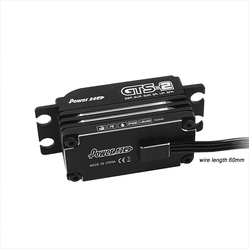 Servomoteur numérique brushless PowerHD GTS-2 23 kg/0,065s 6 cm 4 pôles - PHD086 - Breizh Modélisme.