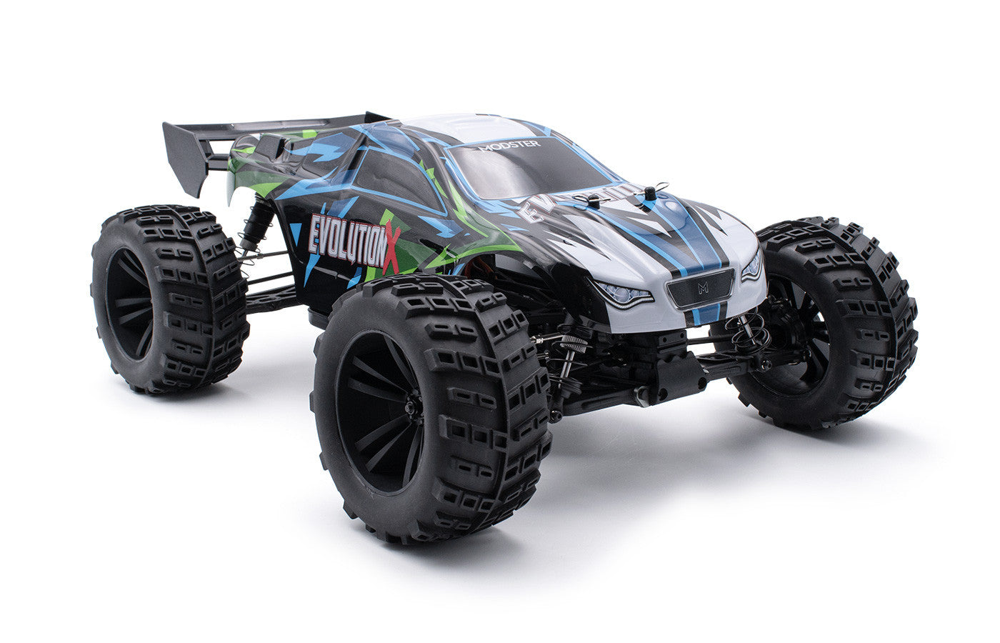 Monster Truck RC 1/10 Tout Terrain Evolution X " Brushless 4WD - 65km/h" - Breizh Modélisme.