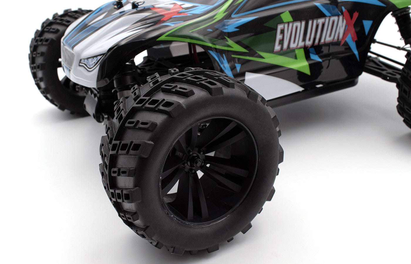 Monster Truck RC 1/10 Tout Terrain Evolution X " Brushless 4WD - 65km/h" - Breizh Modélisme.
