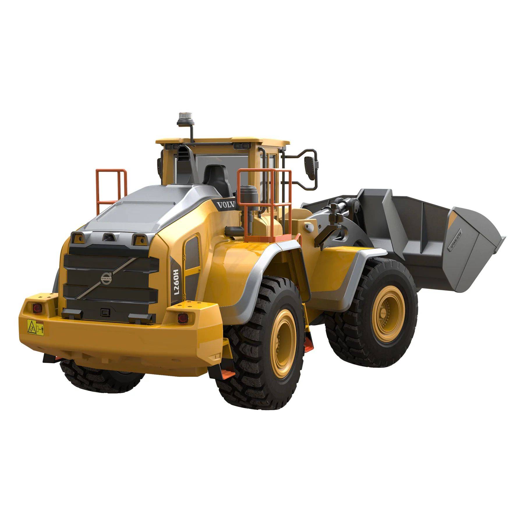 Chargeuse en métal 1/16 V2 RC Volvo L260H 4WD - E592-003 - Breizh Modélisme.