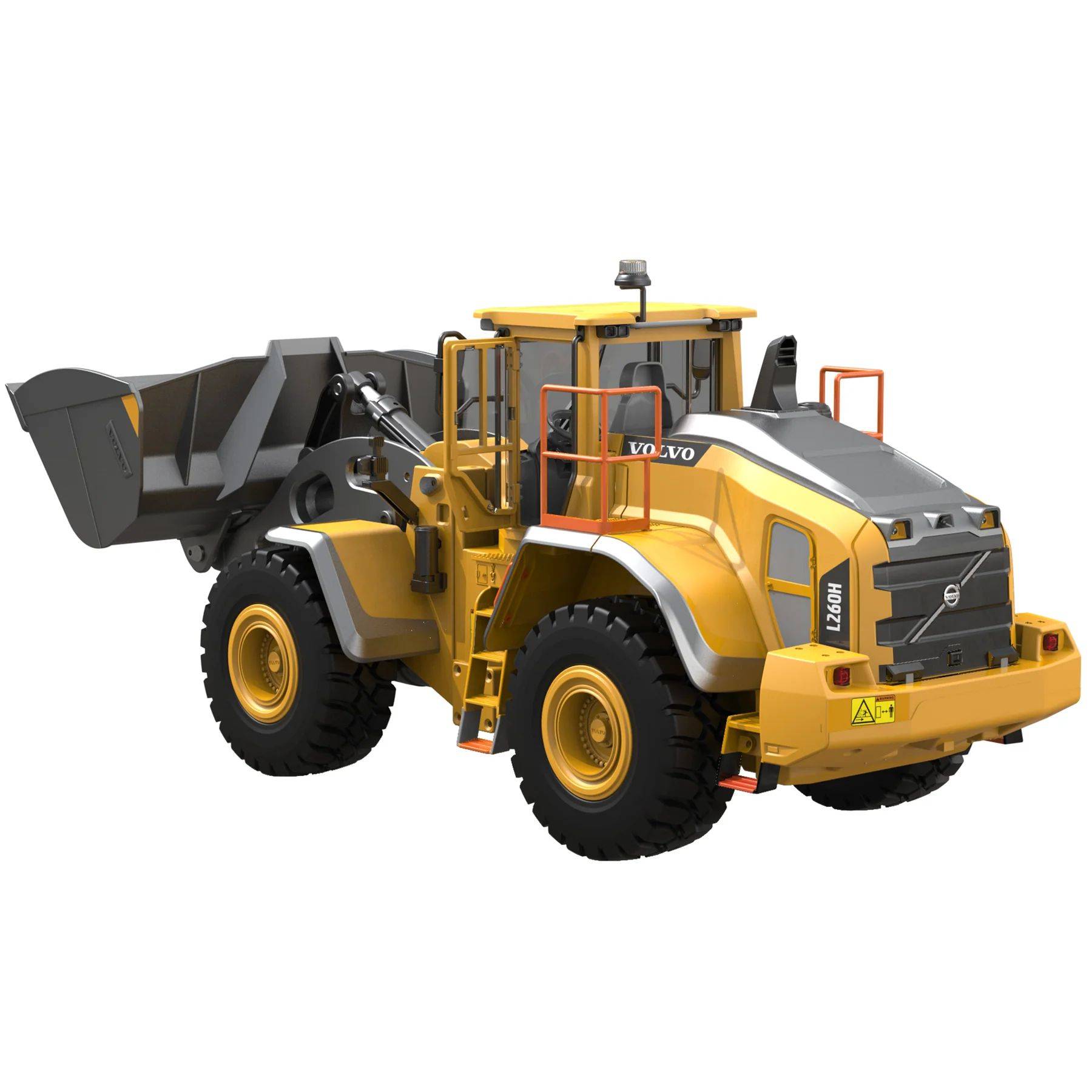 Chargeuse en métal 1/16 V2 RC Volvo L260H 4WD - E592-003 - Breizh Modélisme.