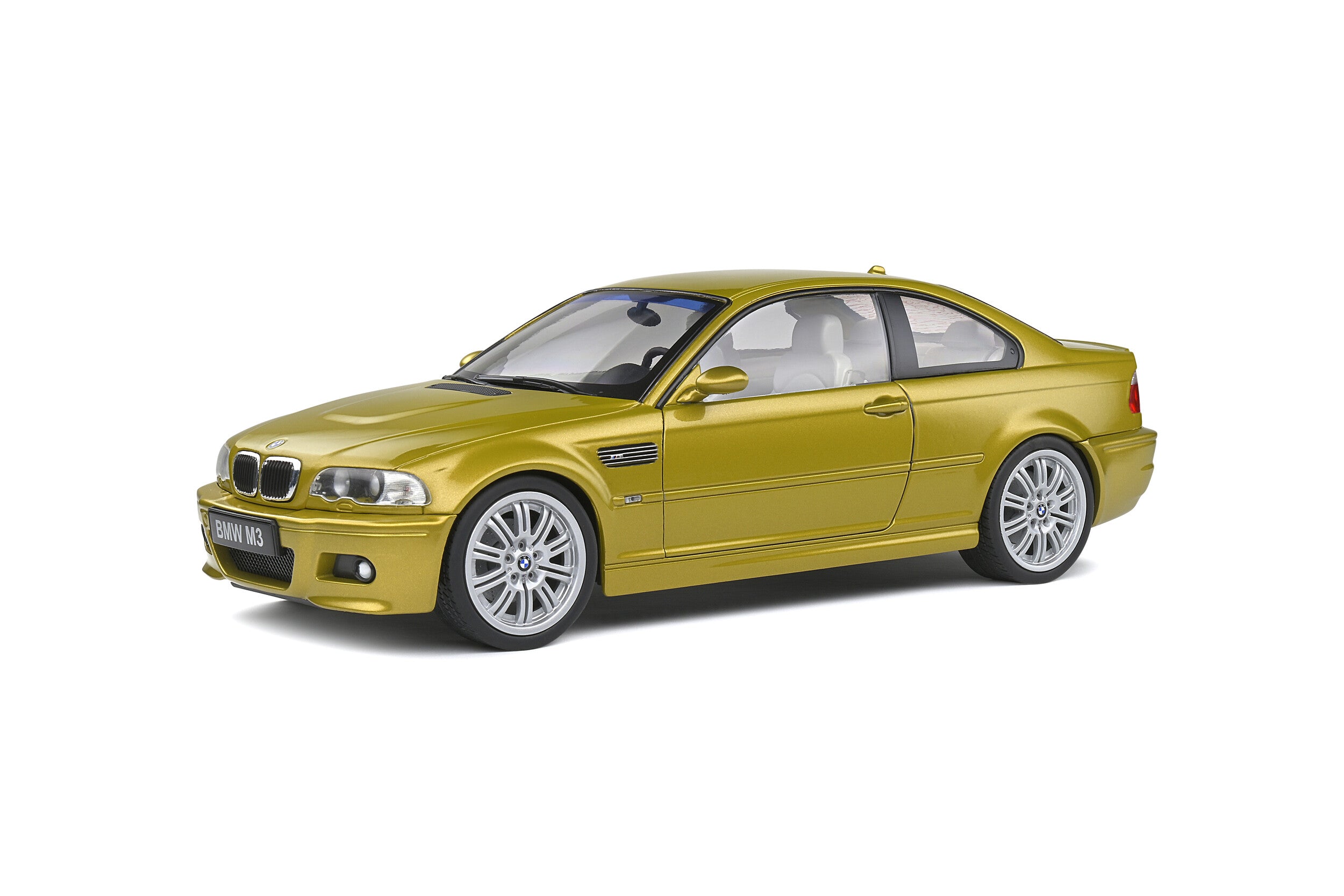 Solido S1806501 miniature collection 1/18 BMW E46 M3 Coupé Phoenix Yellow 2000 - Breizh Modélisme.