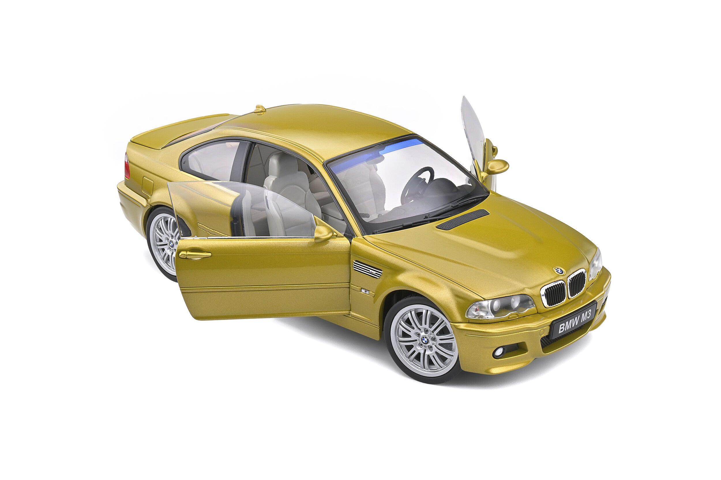 Solido S1806501 miniature collection 1/18 BMW E46 M3 Coupé Phoenix Yellow 2000 - Breizh Modélisme.