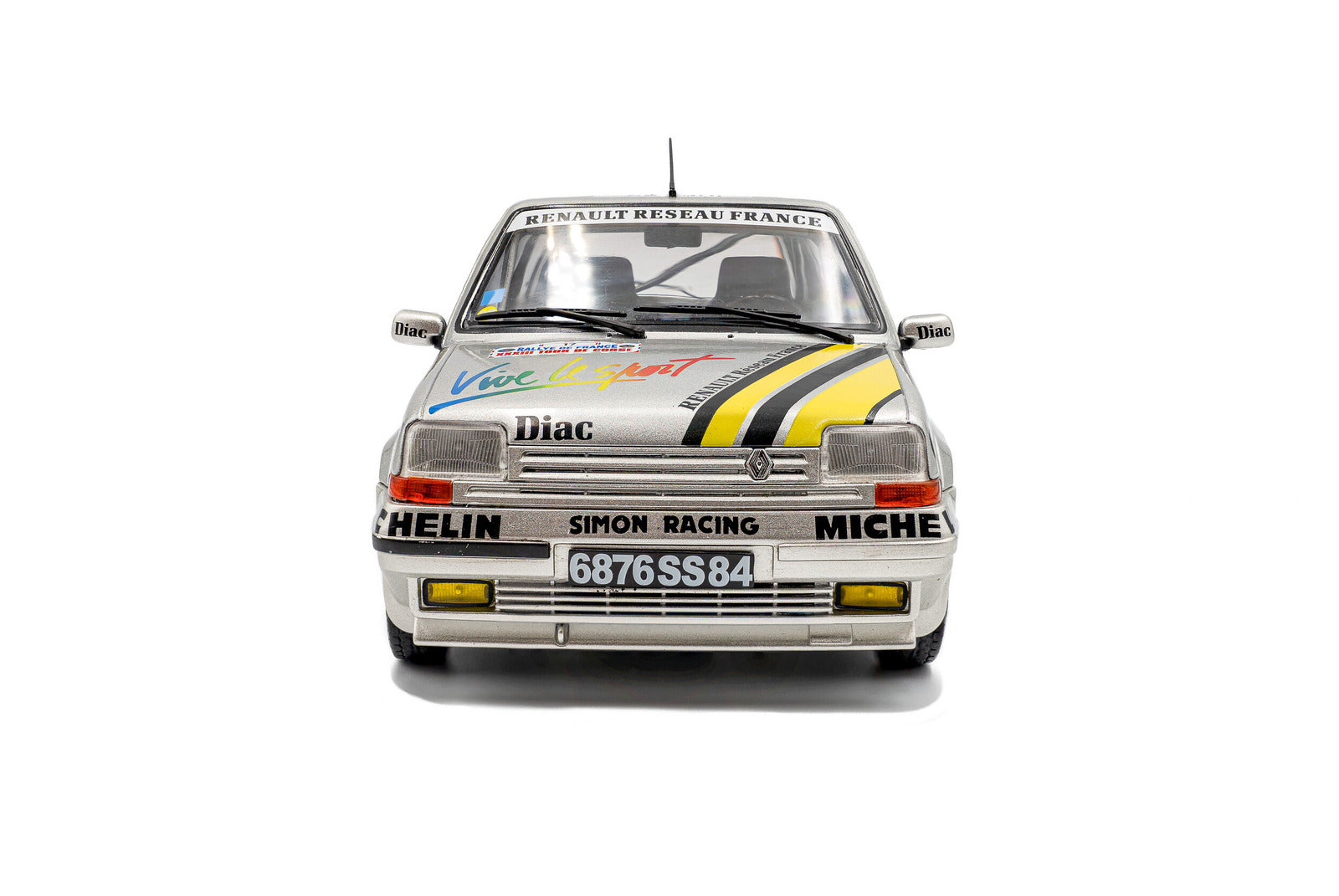 Solido S18100005 Voiture miniature collection 1/18 Renault 5 GT Turbo MK2 – Tour de Corse – 1989 – #17 A.Oreille