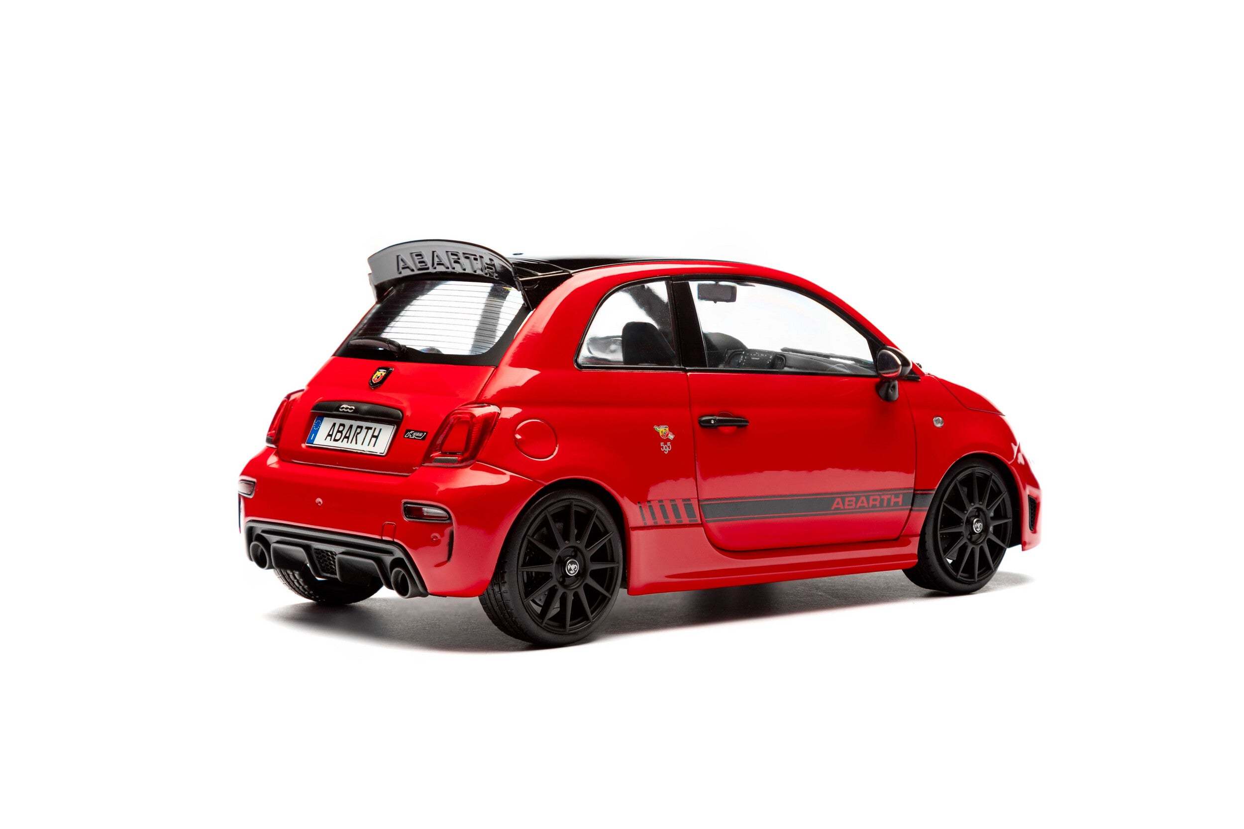 Solido S1811304 Voiture miniature collection 1/18 Fiat F595 Abarth rouge 2023 - Breizh Modélisme.