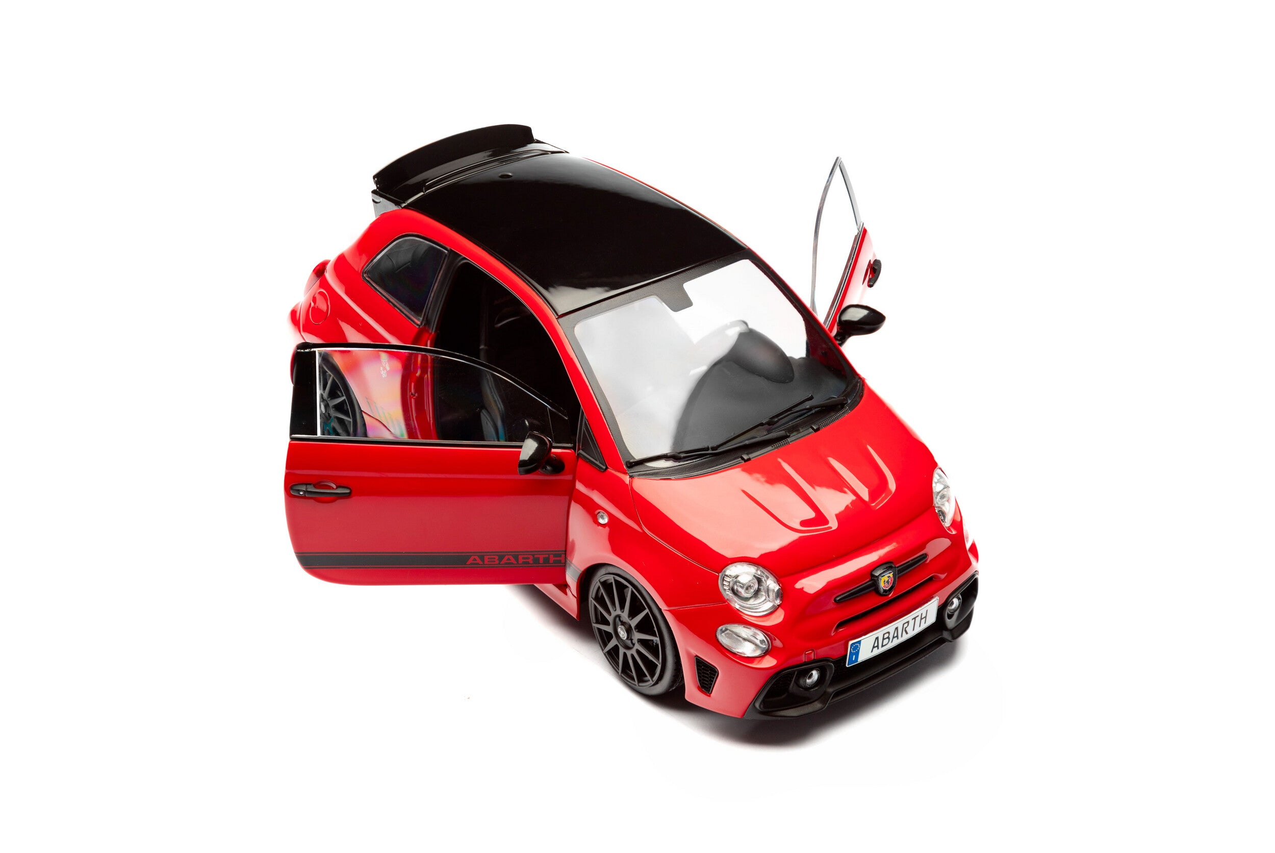 Solido S1811304 Voiture miniature collection 1/18 Fiat F595 Abarth rouge 2023 - Breizh Modélisme.