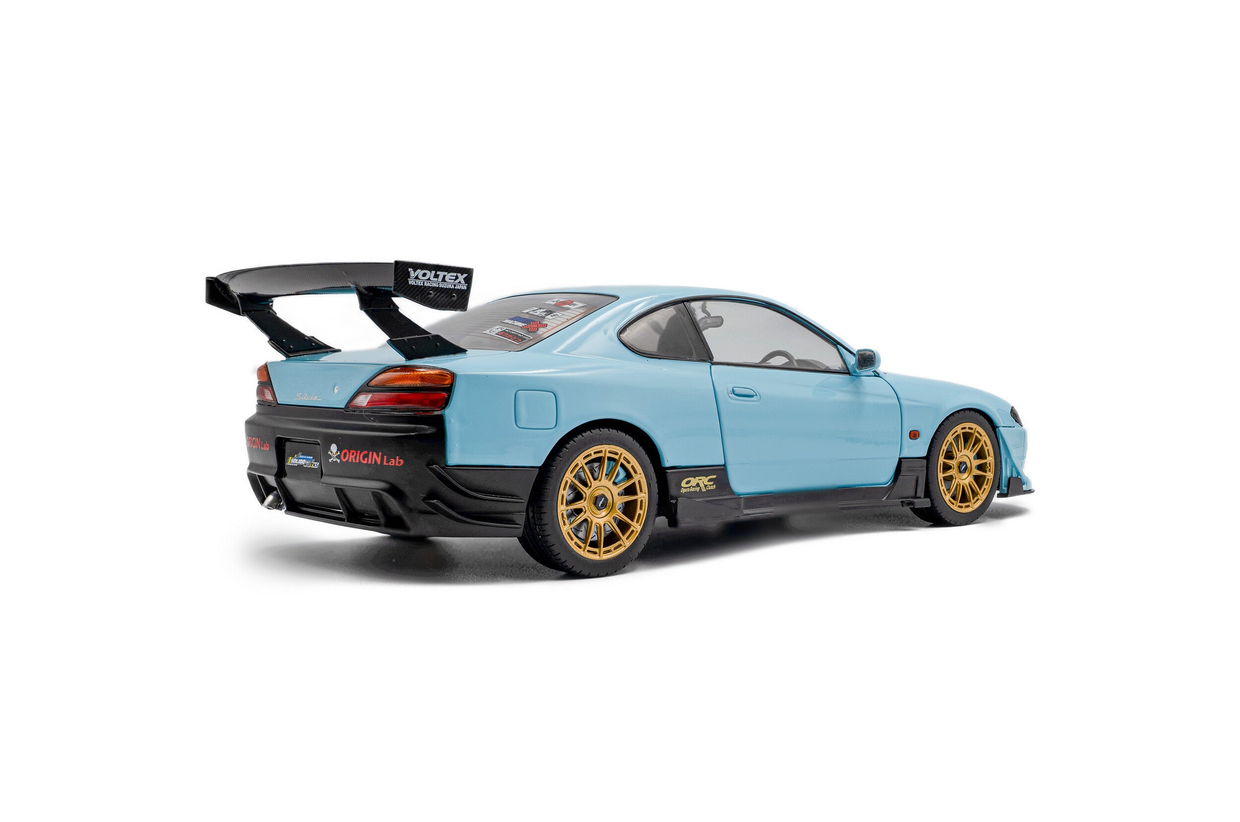 Solido S1812204 Voiture miniature collection 1/18 Nissan Silvia (S15) Spec-R Aero baby blue 1999 - Breizh Modélisme.