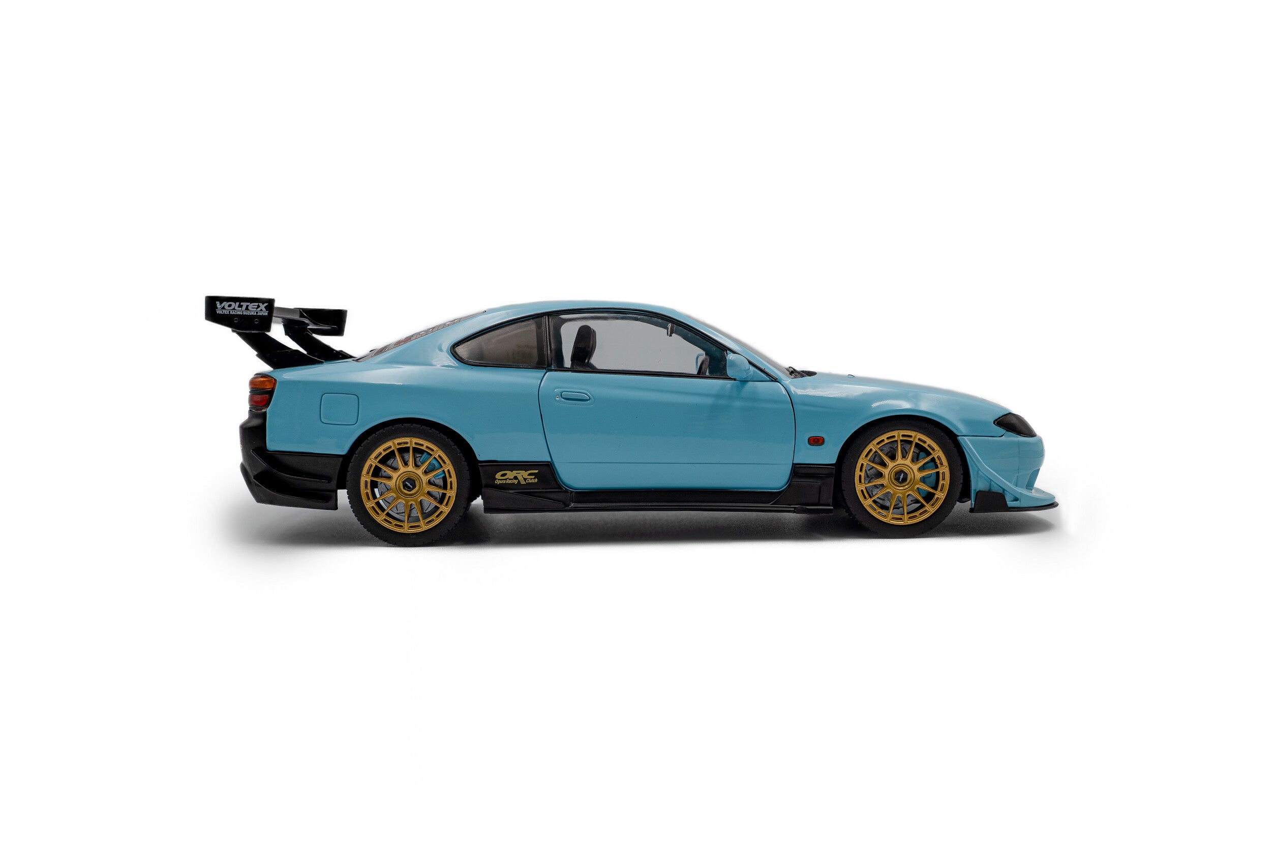 Solido S1812204 Voiture miniature collection 1/18 Nissan Silvia (S15) Spec-R Aero baby blue 1999 - Breizh Modélisme.