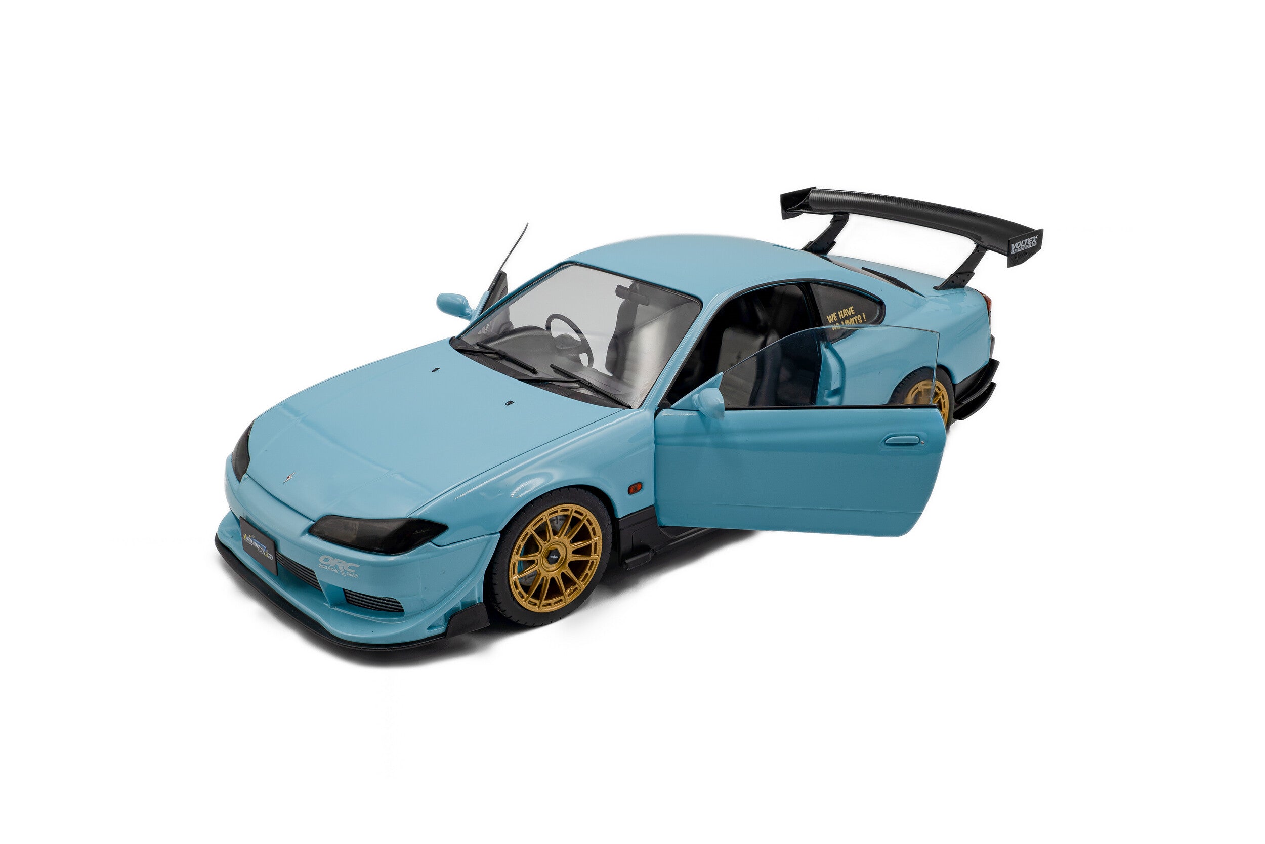 Solido S1812204 Voiture miniature collection 1/18 Nissan Silvia (S15) Spec-R Aero baby blue 1999 - Breizh Modélisme.