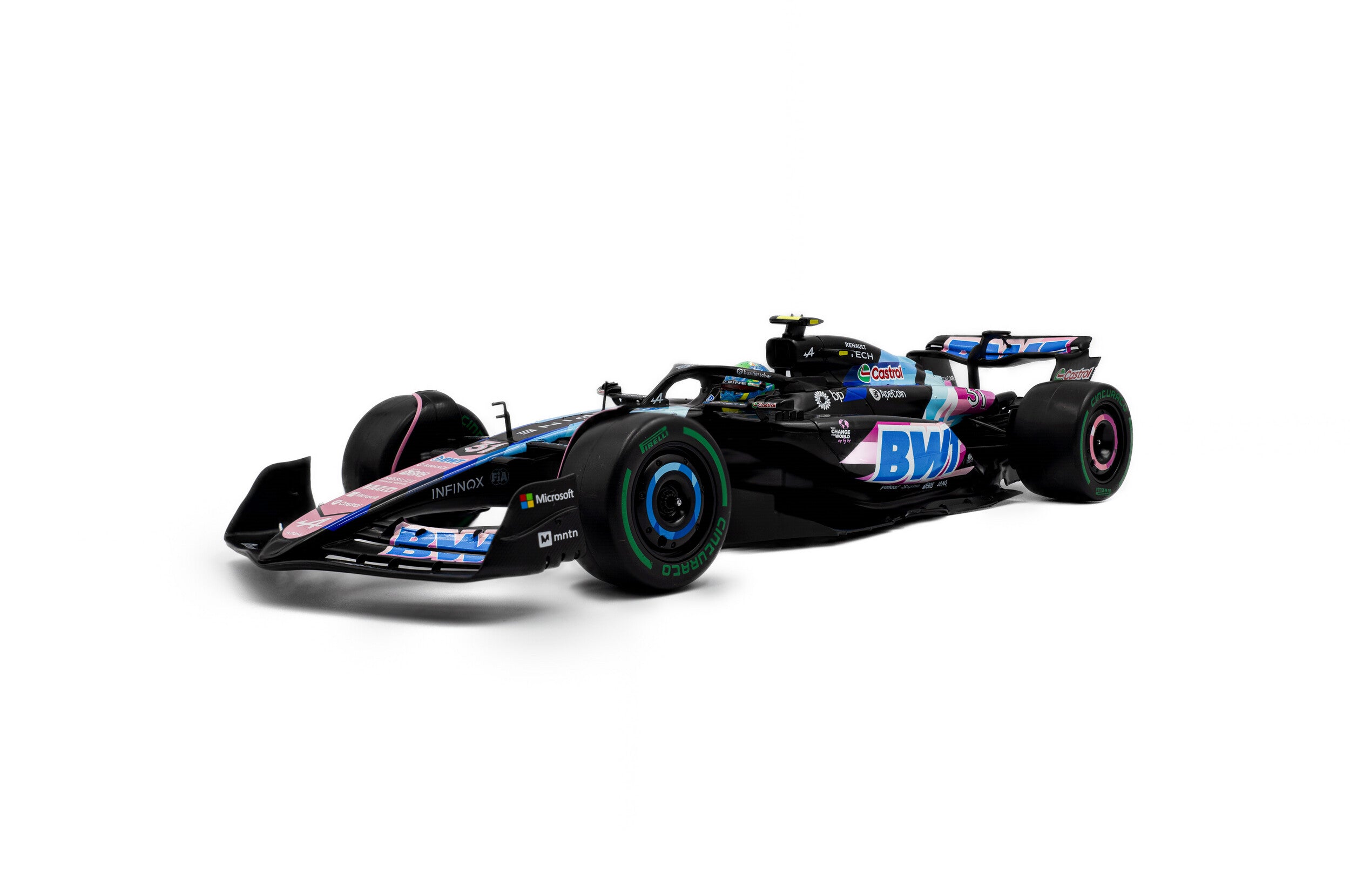 Solido S1814004 Voiture miniature collection 1/18 Alpine A524 Brazilian GP – 2024 – E.OCON