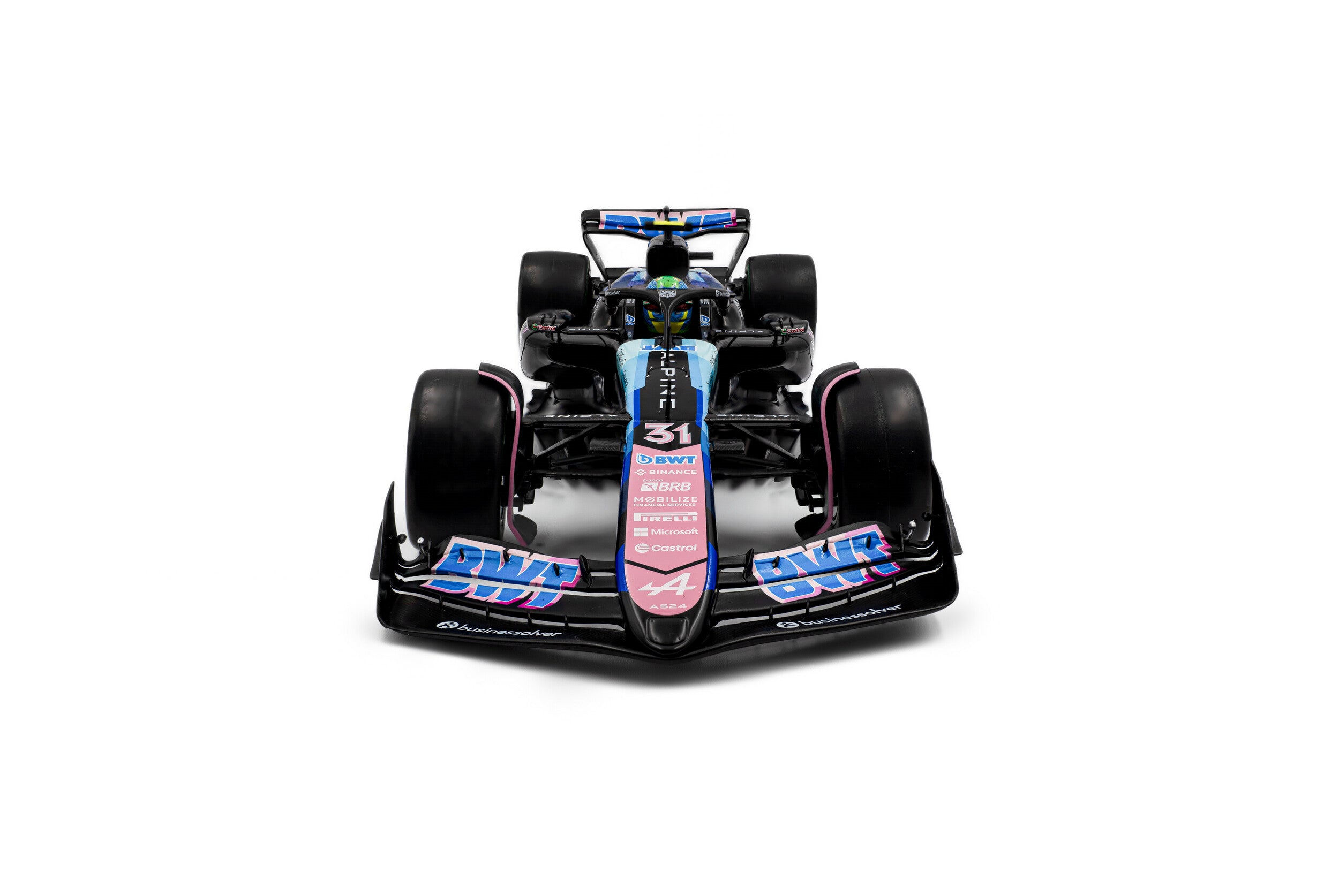 Solido S1814004 Voiture miniature collection 1/18 Alpine A524 Brazilian GP – 2024 – E.OCON