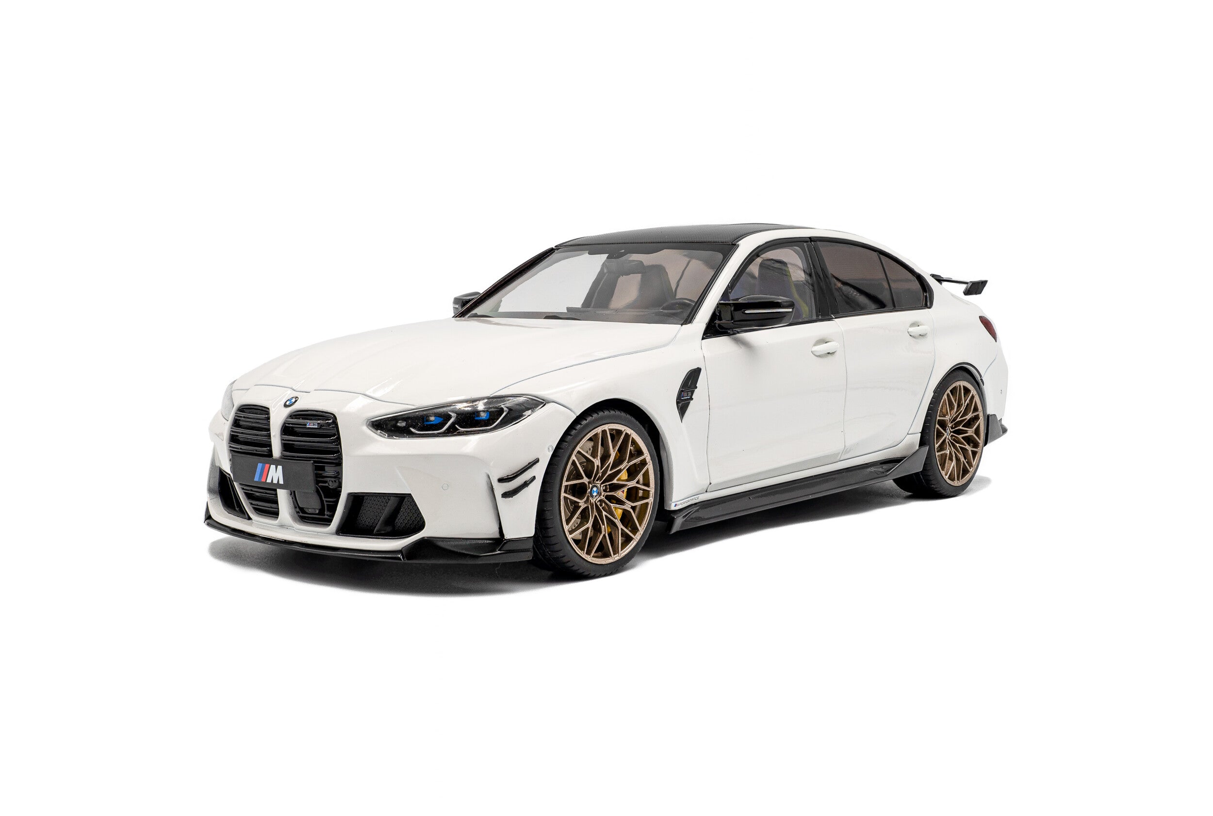 Solido S1814301 Voiture miniature collection 1/18 BMW M3 Performance parts – Alpineweiss uni – 2024