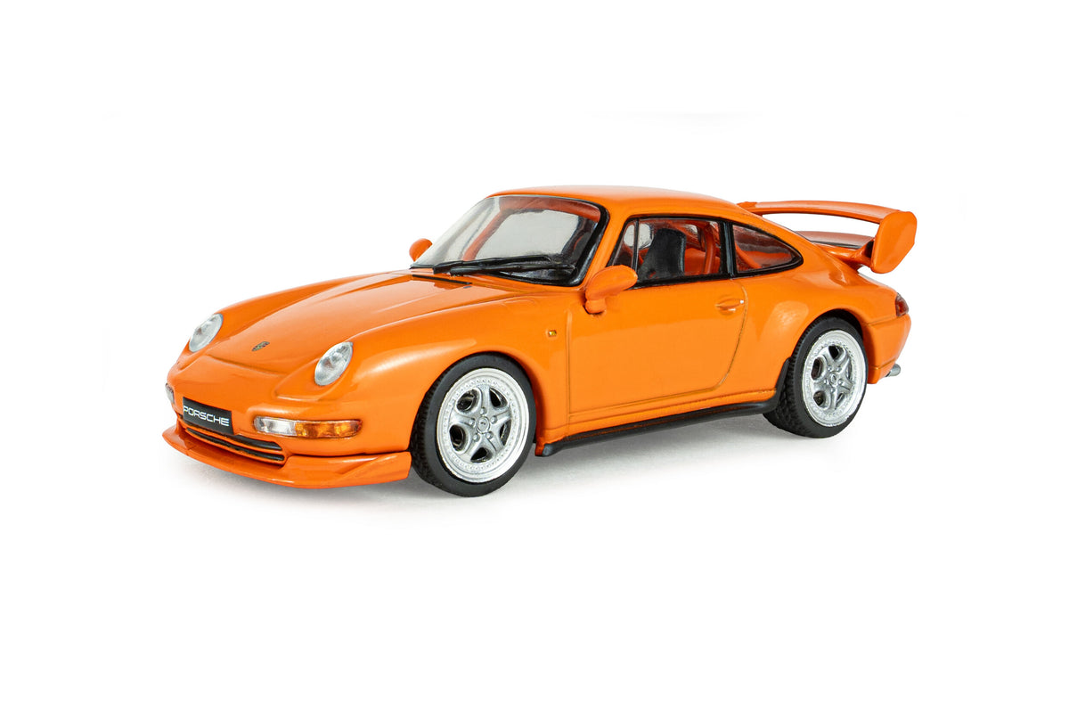 Voiture miniature 1/43 Porsche 911 (993) RS Clubsport Orange sanguine 1995 S4313806 - Breizh Modélisme.