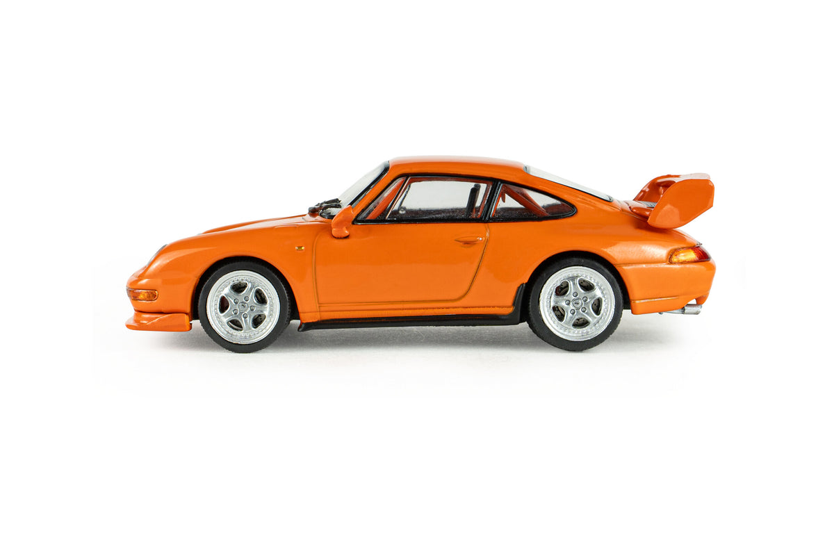 Voiture miniature 1/43 Porsche 911 (993) RS Clubsport Orange sanguine 1995 S4313806 - Breizh Modélisme.