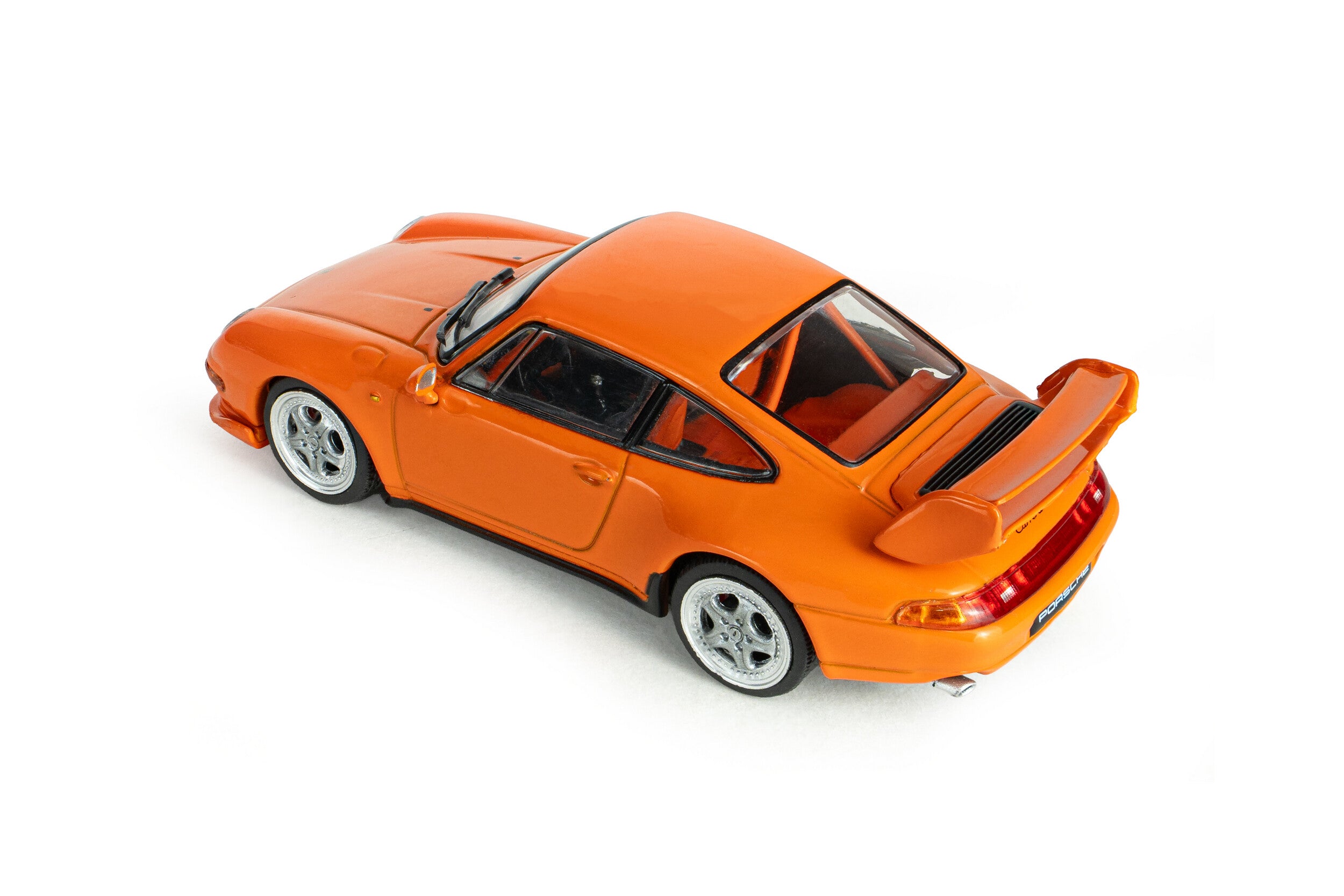 Voiture miniature 1/43 Porsche 911 (993) RS Clubsport Orange sanguine 1995 S4313806 - Breizh Modélisme.