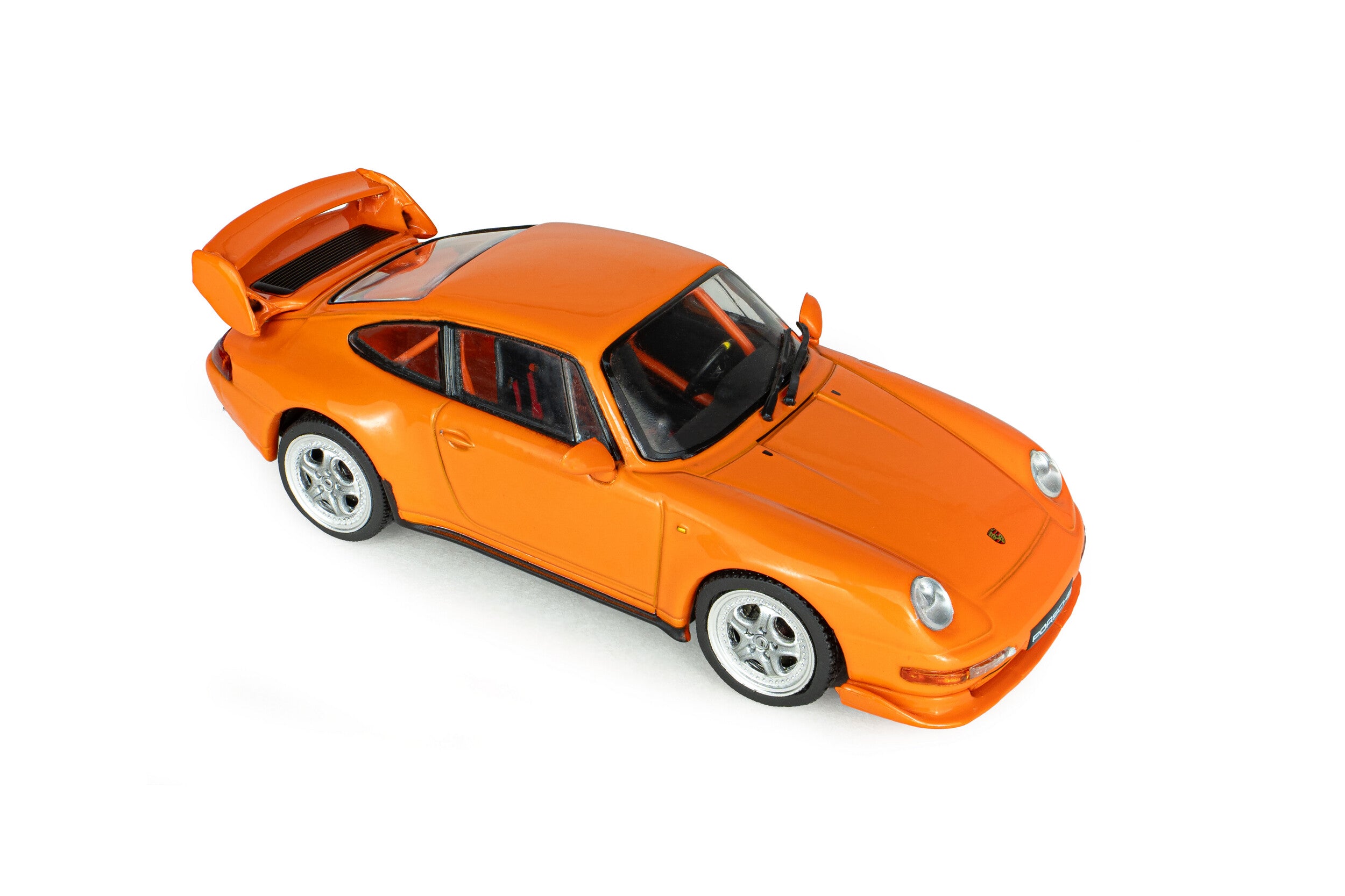 Voiture miniature 1/43 Porsche 911 (993) RS Clubsport Orange sanguine 1995 S4313806 - Breizh Modélisme.