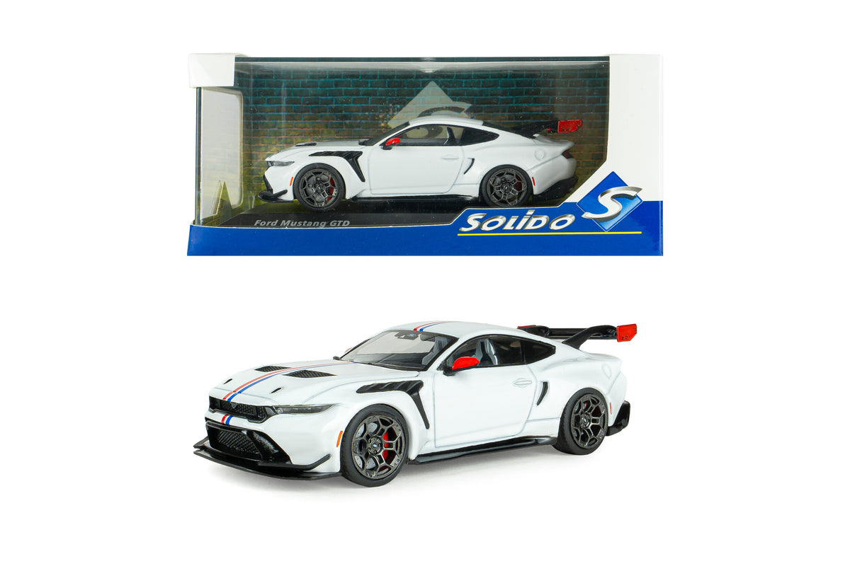 Voiture miniature 1/43 Ford Mustang GTD Blanc givré 2025 Solido S4318303