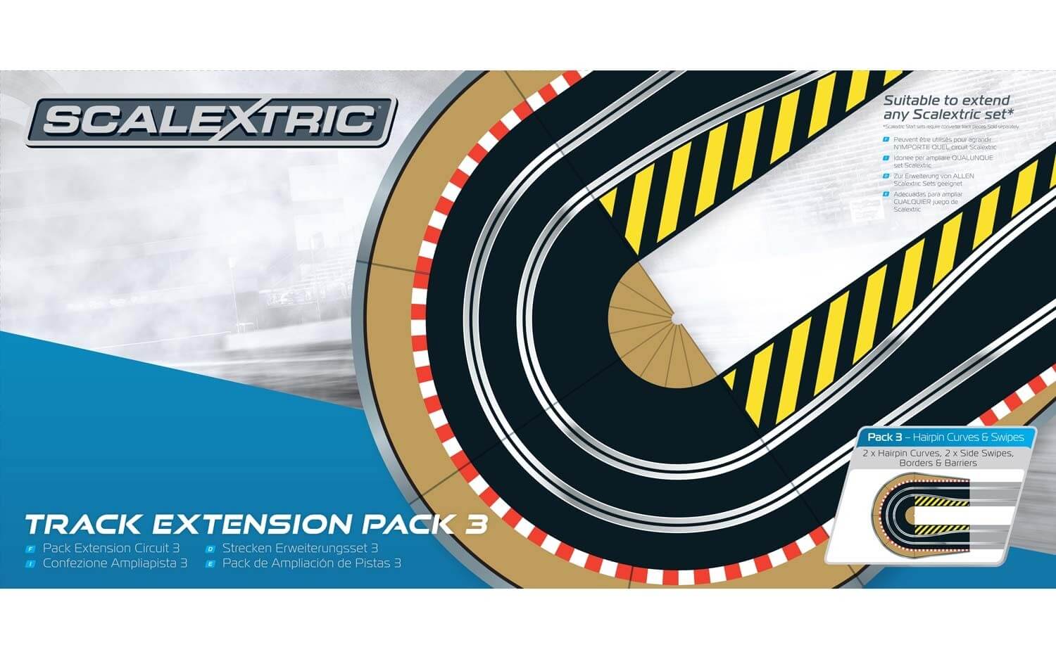 Extension circuit Pack 3 - Scalextric C8512 - Breizh Modélisme