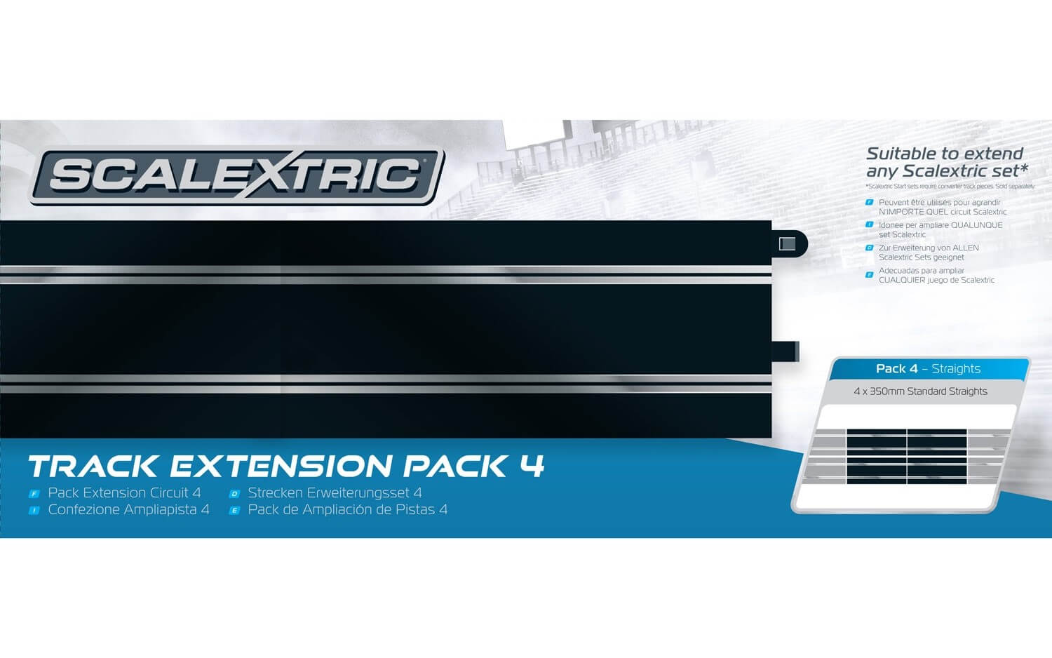 Extension circuit Pack 4 - Scalextric C8526 - Breizh Modélisme