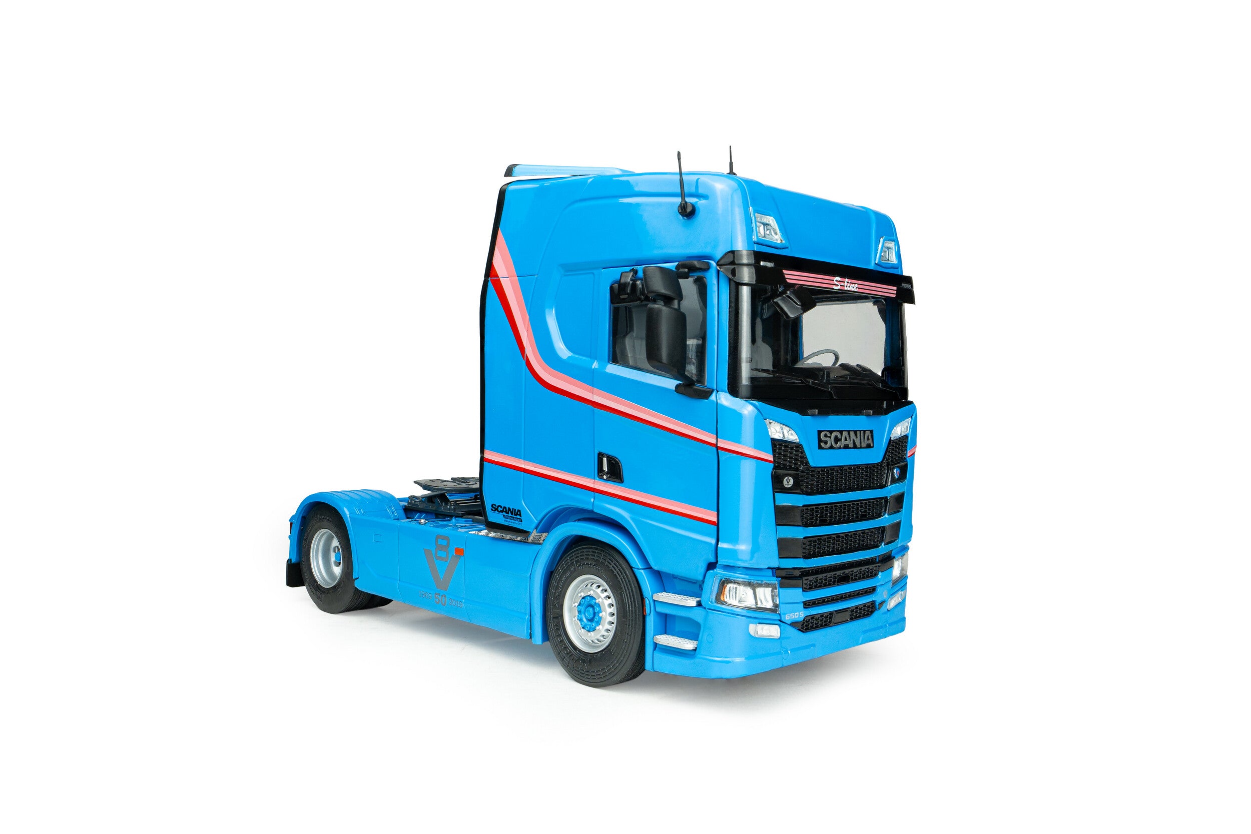Solido S2400308 Voiture miniature collection 1/24 Scania 580S HighLine Bleu métallisé 2023 - Breizh Modélisme.
