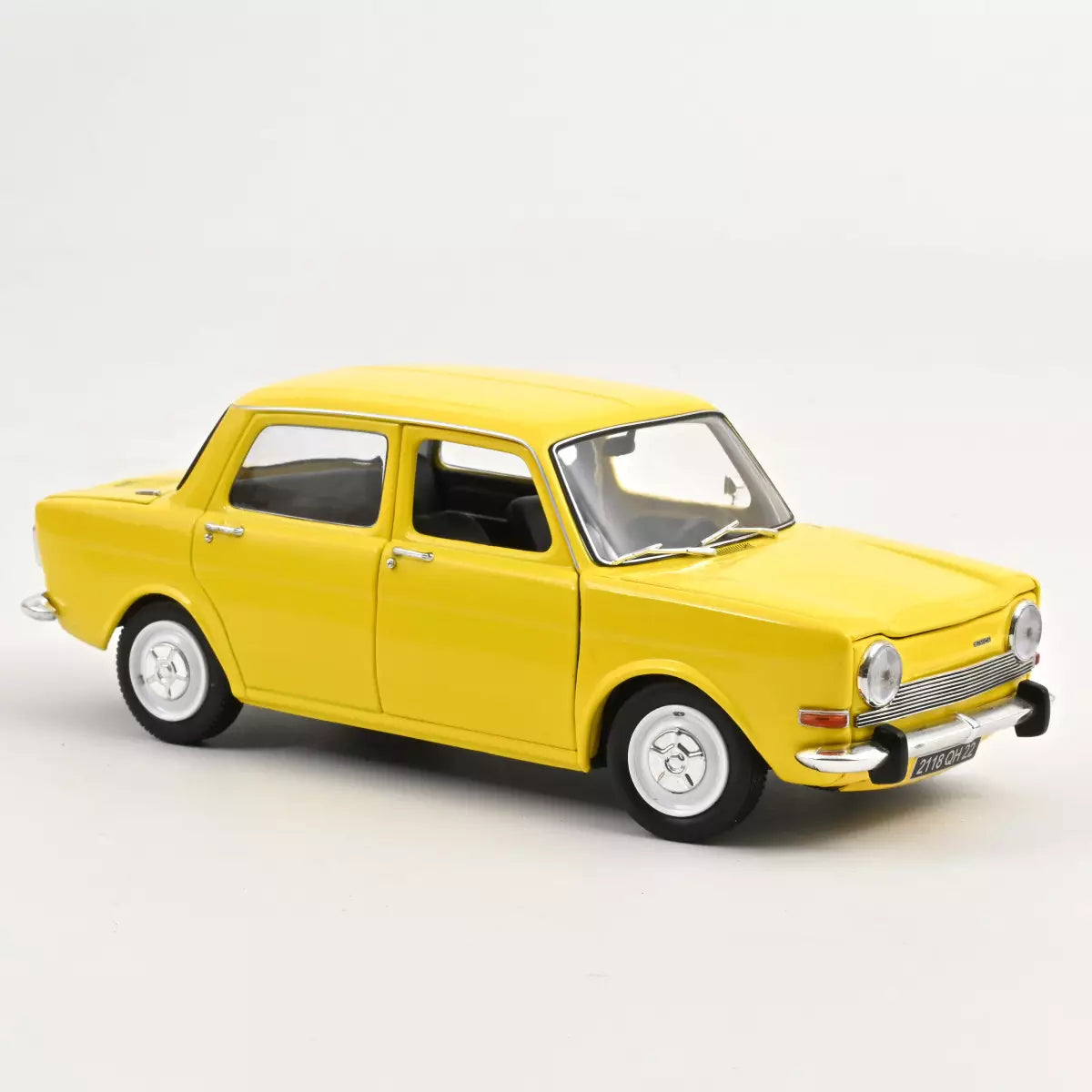 Voiture miniature collection 1/18 Simca 1000 LS 1974 Jaune Maya Norev 185714