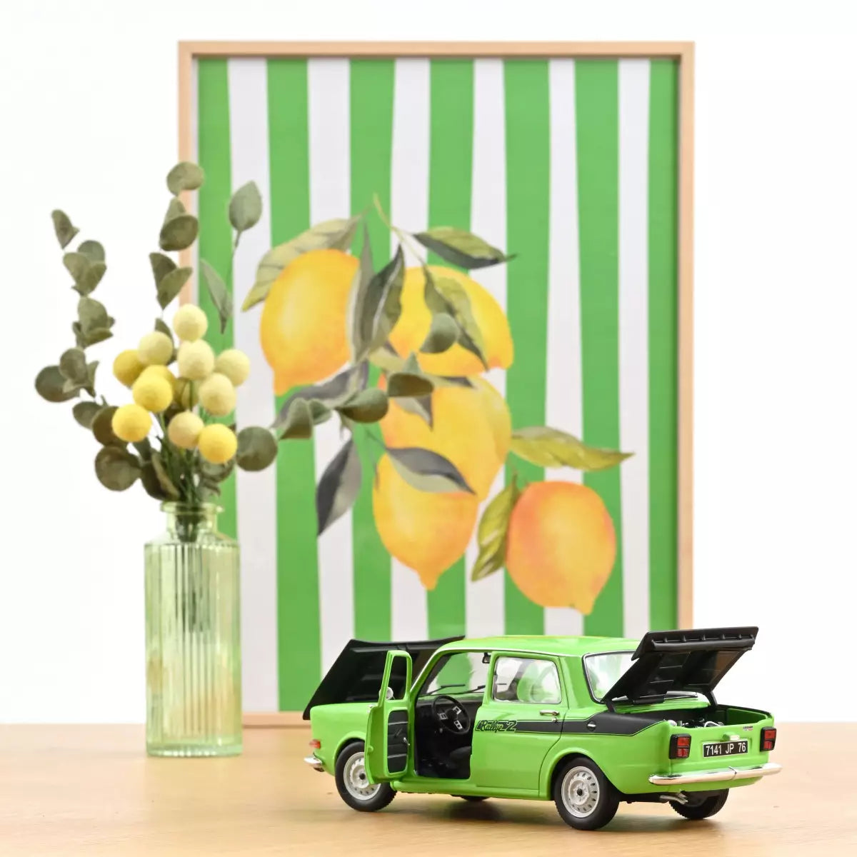 Voiture miniature collection 1/18 Simca 1000 Rallye 2 1976 Vert Racing Norev 185715