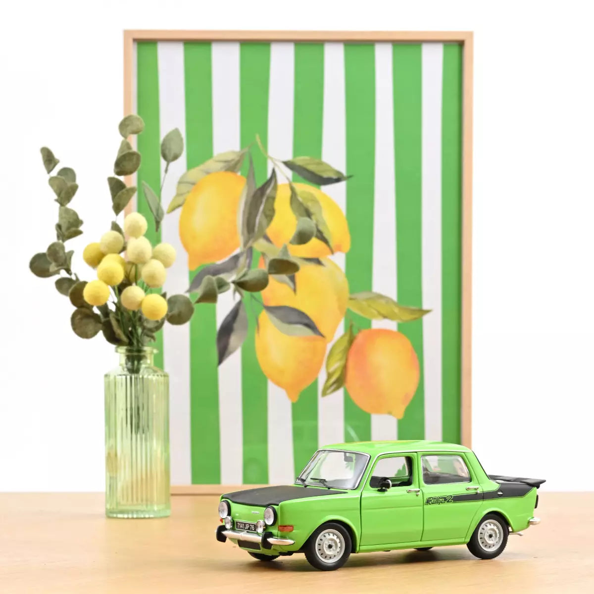 Voiture miniature collection 1/18 Simca 1000 Rallye 2 1976 Vert Racing Norev 185715