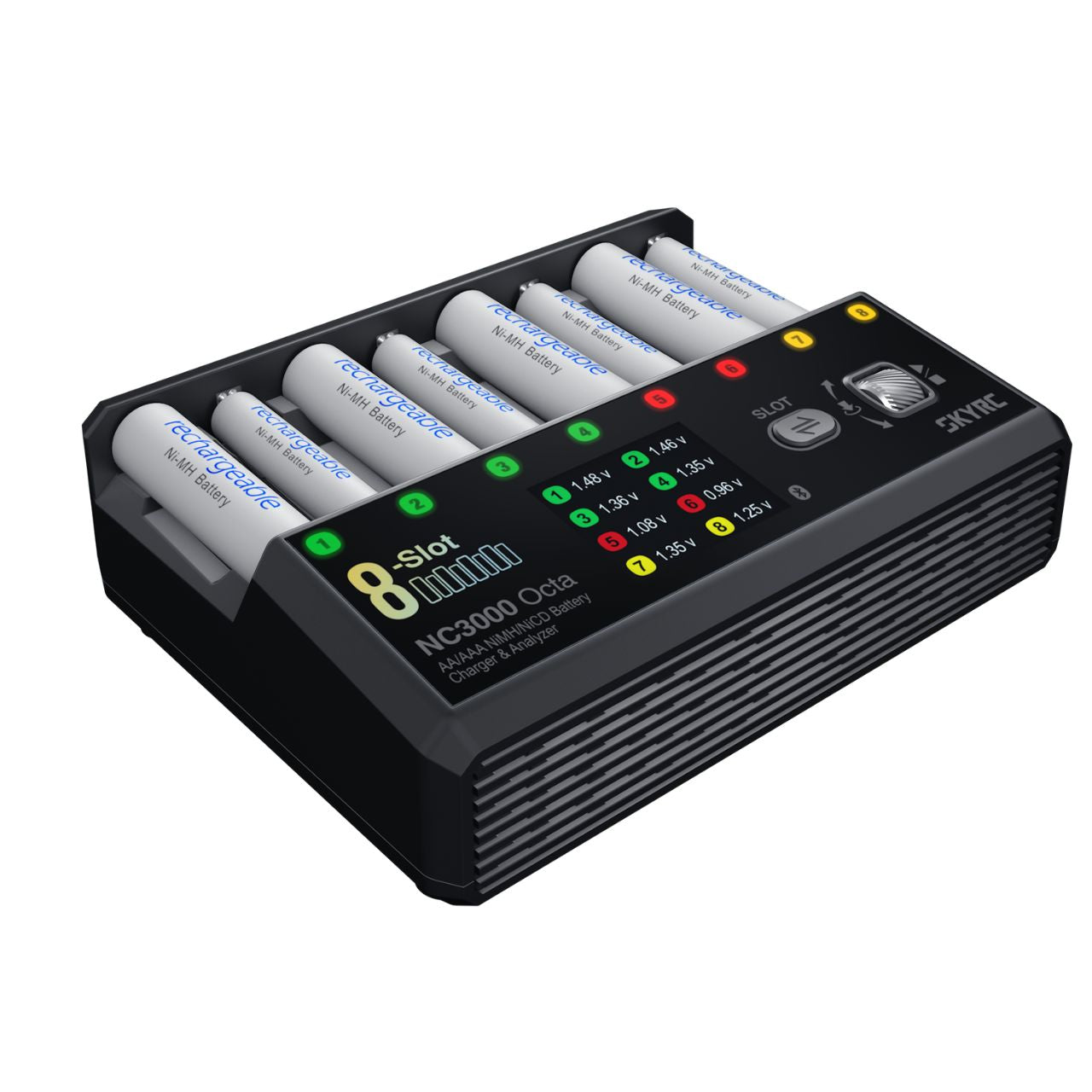 Chargeur octuple SkyRC NC3000 pour 8 piles AA/AAA DC 3A - 100228-01
