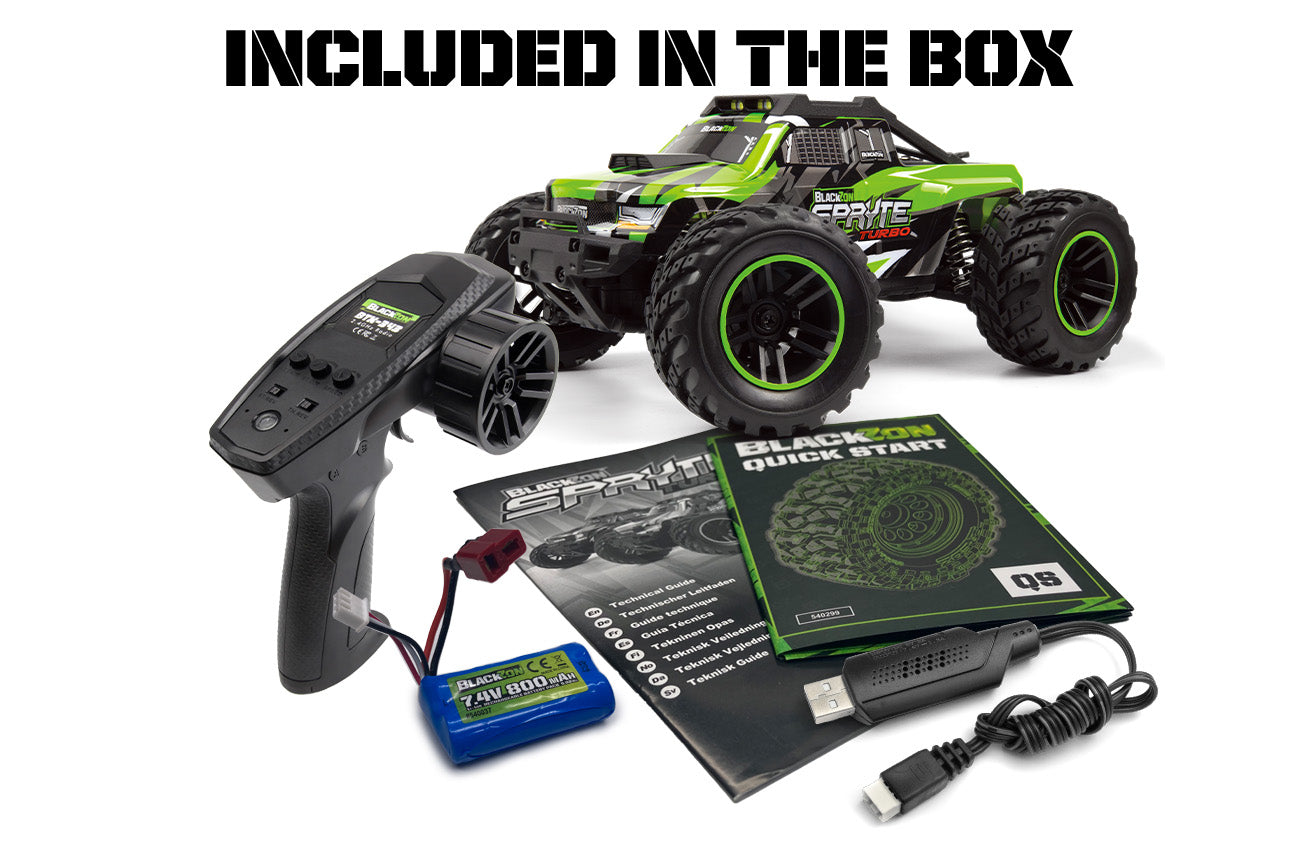 Truck télécommandé 4WD Blackzon Spryte MT Turbo 1/20 RTR rouge