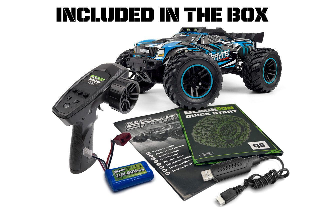 Truck télécommandé 4WD Blackzon Spryte ST Turbo 1/20 RTR bleu