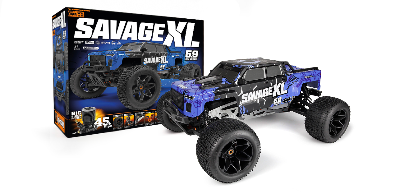 Monster truck HPI Savage XL 5.9 GTXL-6 RTR 1/8 Nitro bleu 160586