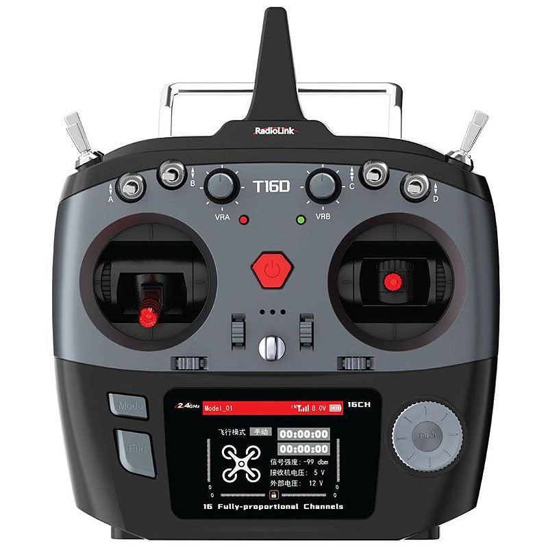 Radio Radiolink 16 voies T16D Mode 1 avec récepteur R16F - Breizh Modélisme.