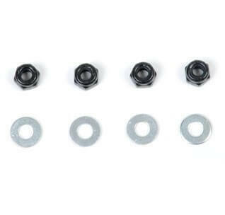 4 Rondelles M4 + Écrous frein - T2M T4900/22 - Breizh Modélisme.