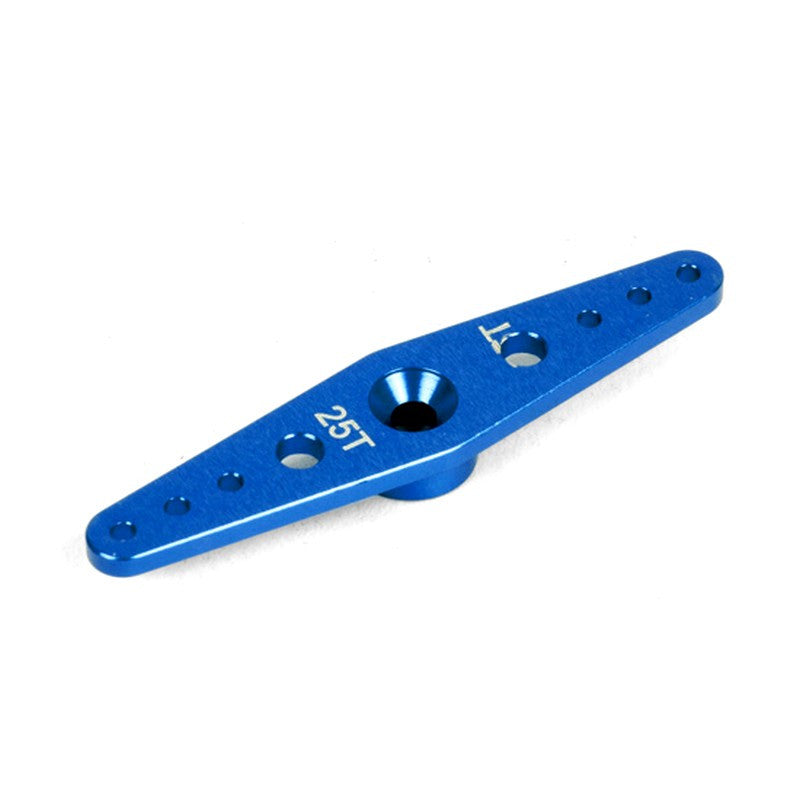 Palonnier alu double 25T 50mm bleu - T2M - T422564B - Breizh Modélisme.