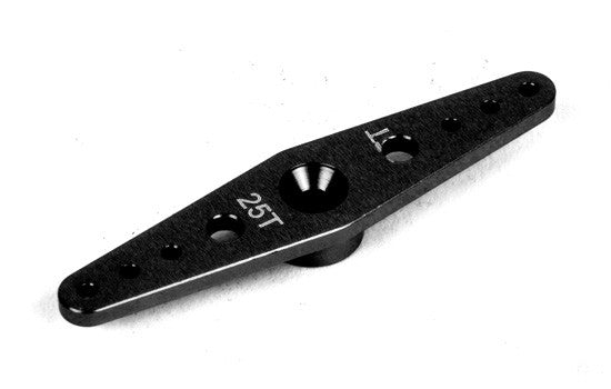 Palonnier alu double 25T 50mm noir - T2M - T422564N - Breizh Modélisme