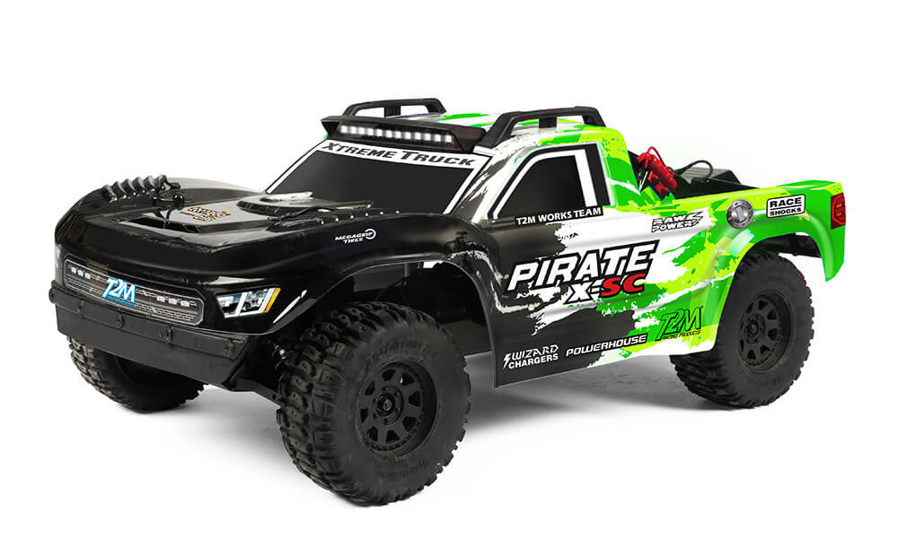 T2M Pirate X-SC Short Course Brushless RTR T4978 vert - Breizh Modélisme.