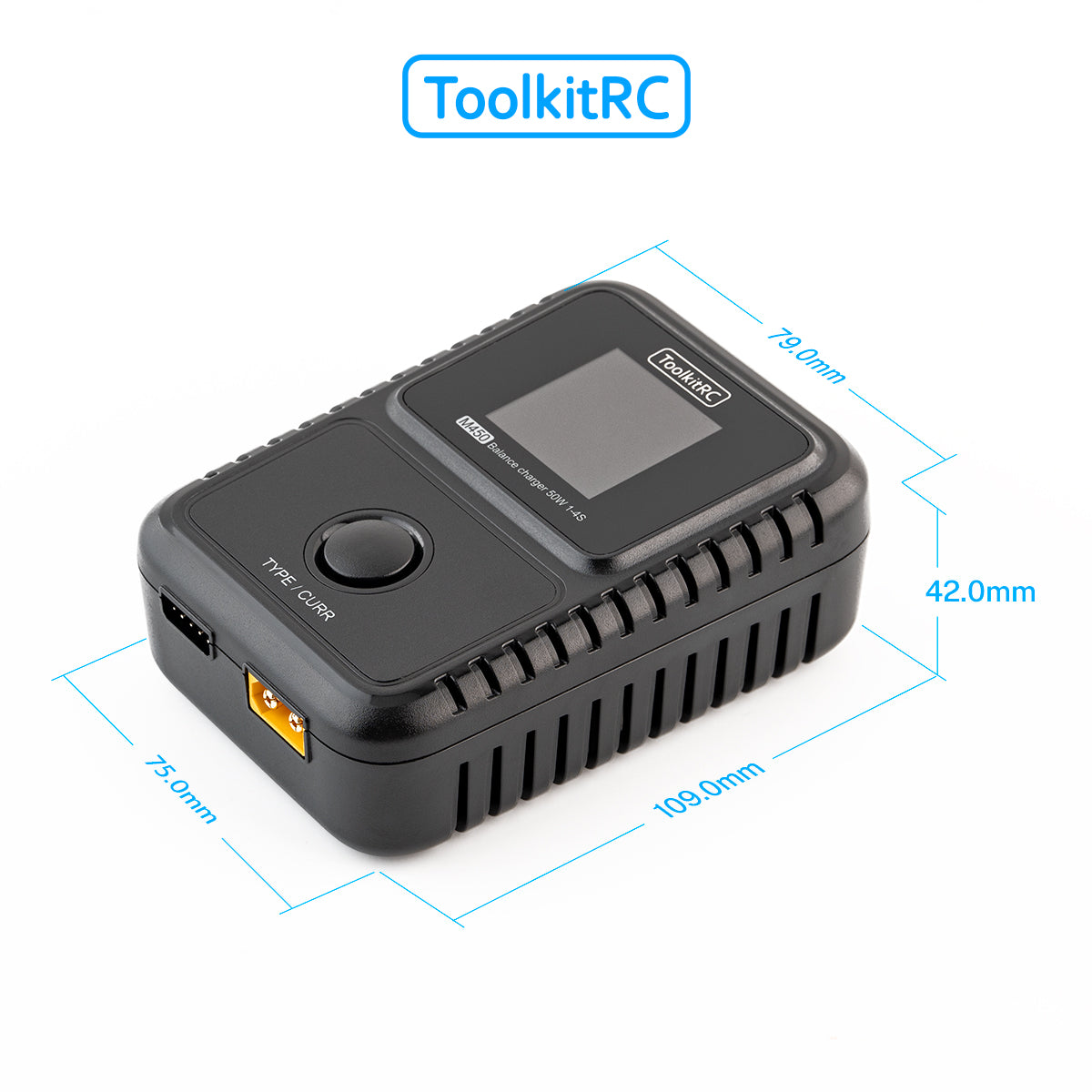 Chargeur secteur ToolkitRC M450 LiPo 1-4S 5A - TK13300 - Breizh Modélisme.