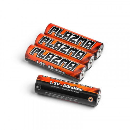 4 Piles Alcalines AA spéciale pour radio RC - Breizh Modélisme