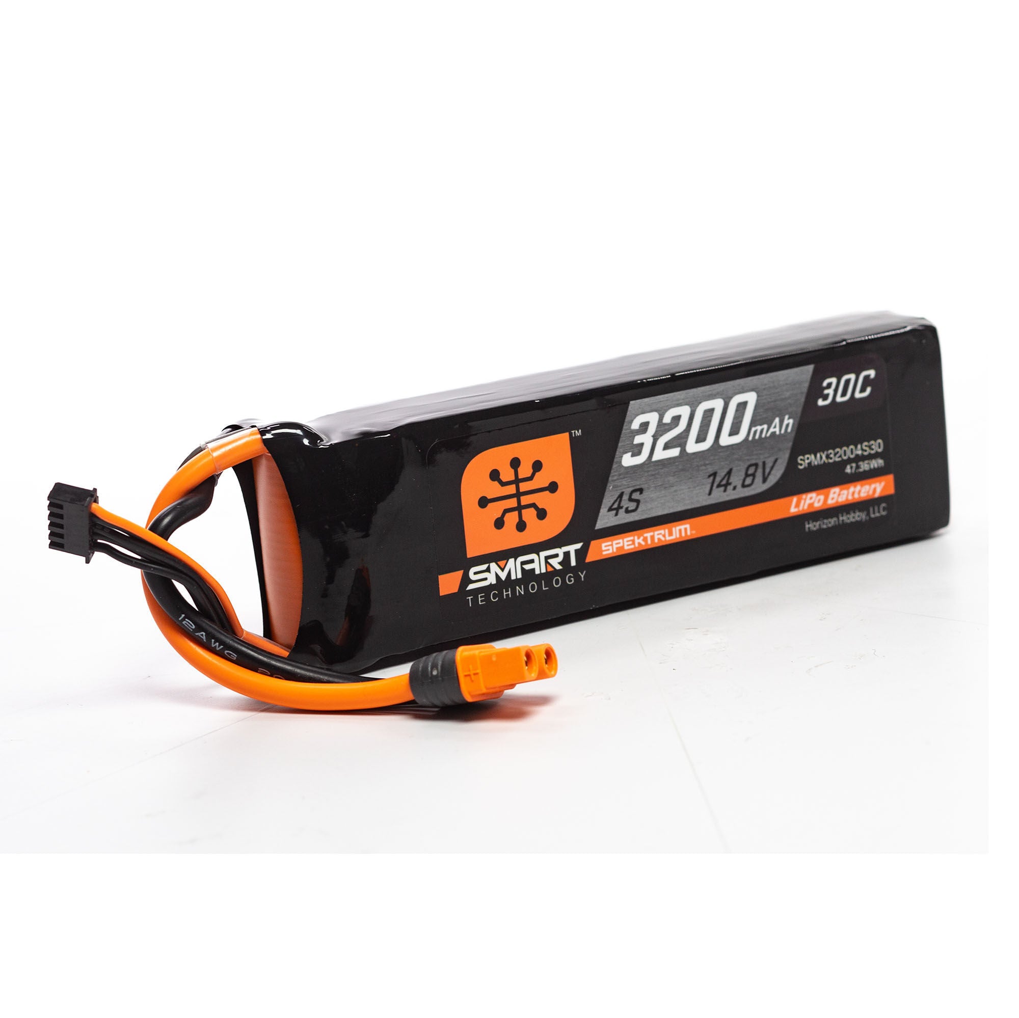 Batterie LiPo 4S 14,8 V 3200mAh 30C intelligente IC3 - SPMX32004S30 - Breizh Modélisme.